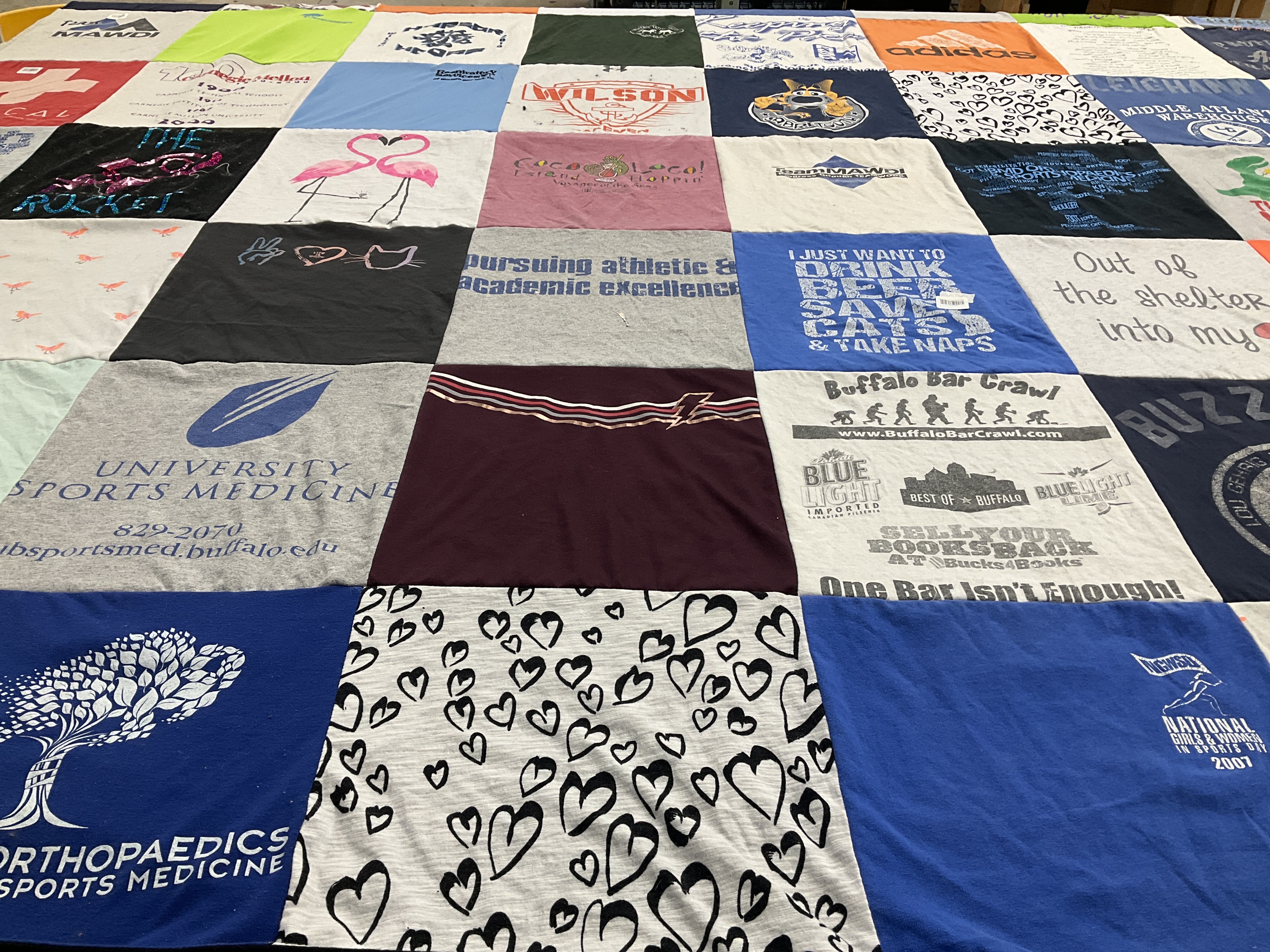 T-shirt quilt by Leighann from NY