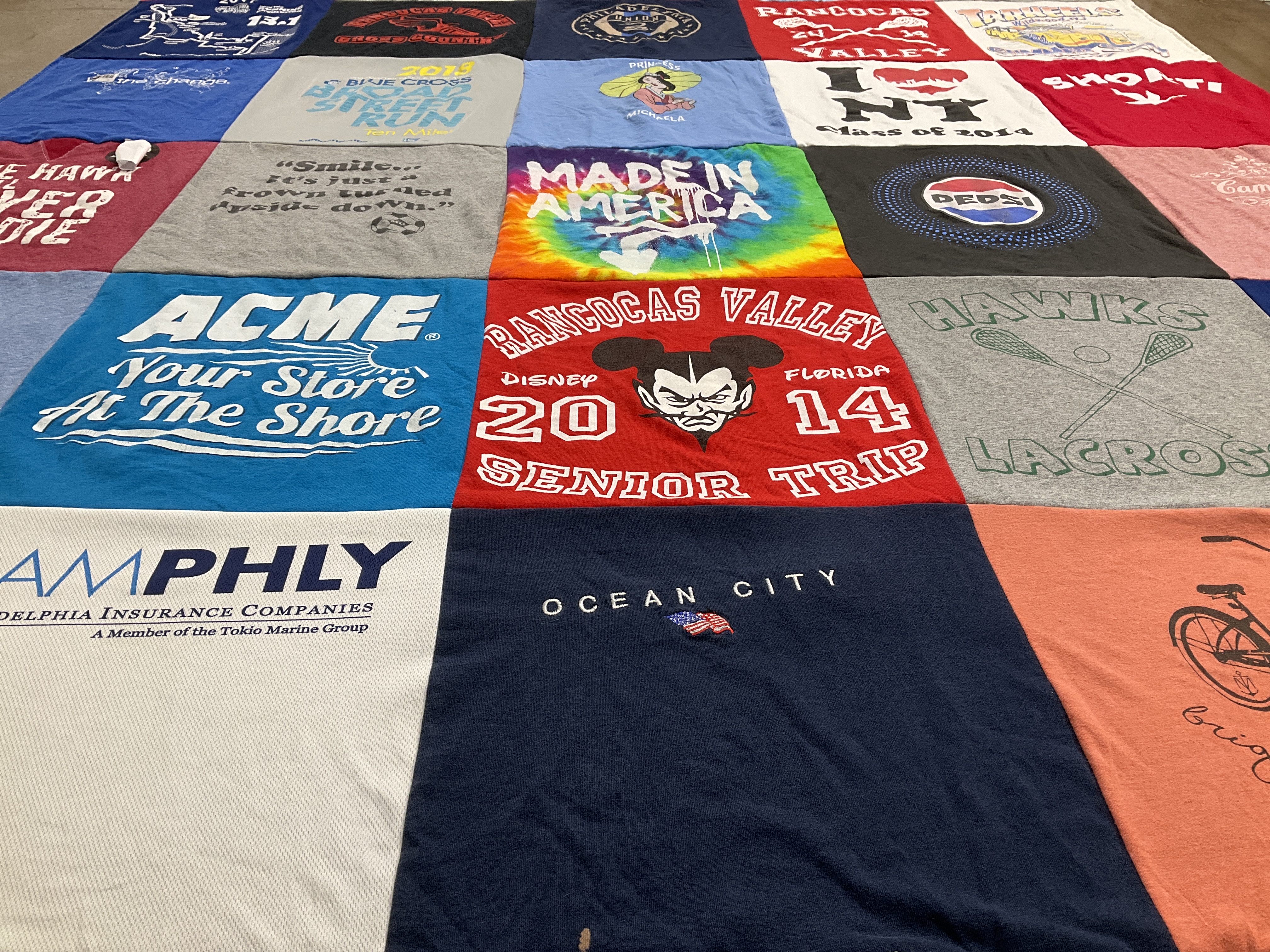 T-shirt quilt featuring rancocas valley lacrosse by Angel from NJ
