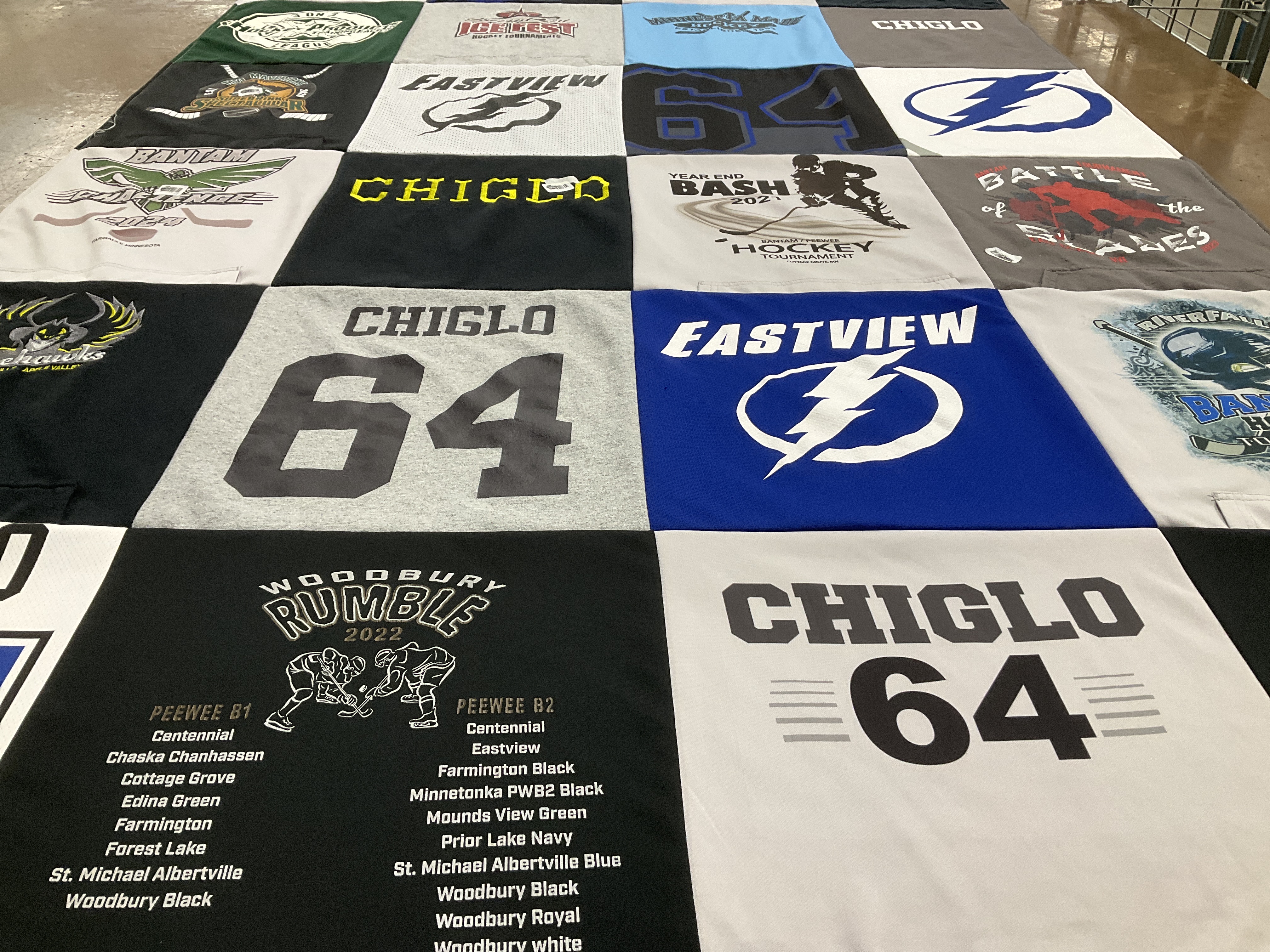 T-shirt quilt featuring mounds view high school by Sherri from MN