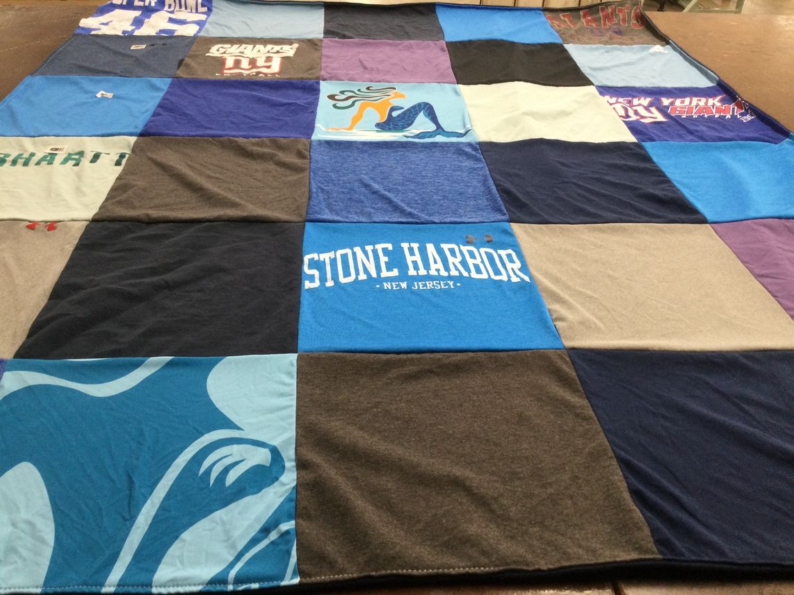 T-shirt quilt featuring new york giants by Veronica from NJ