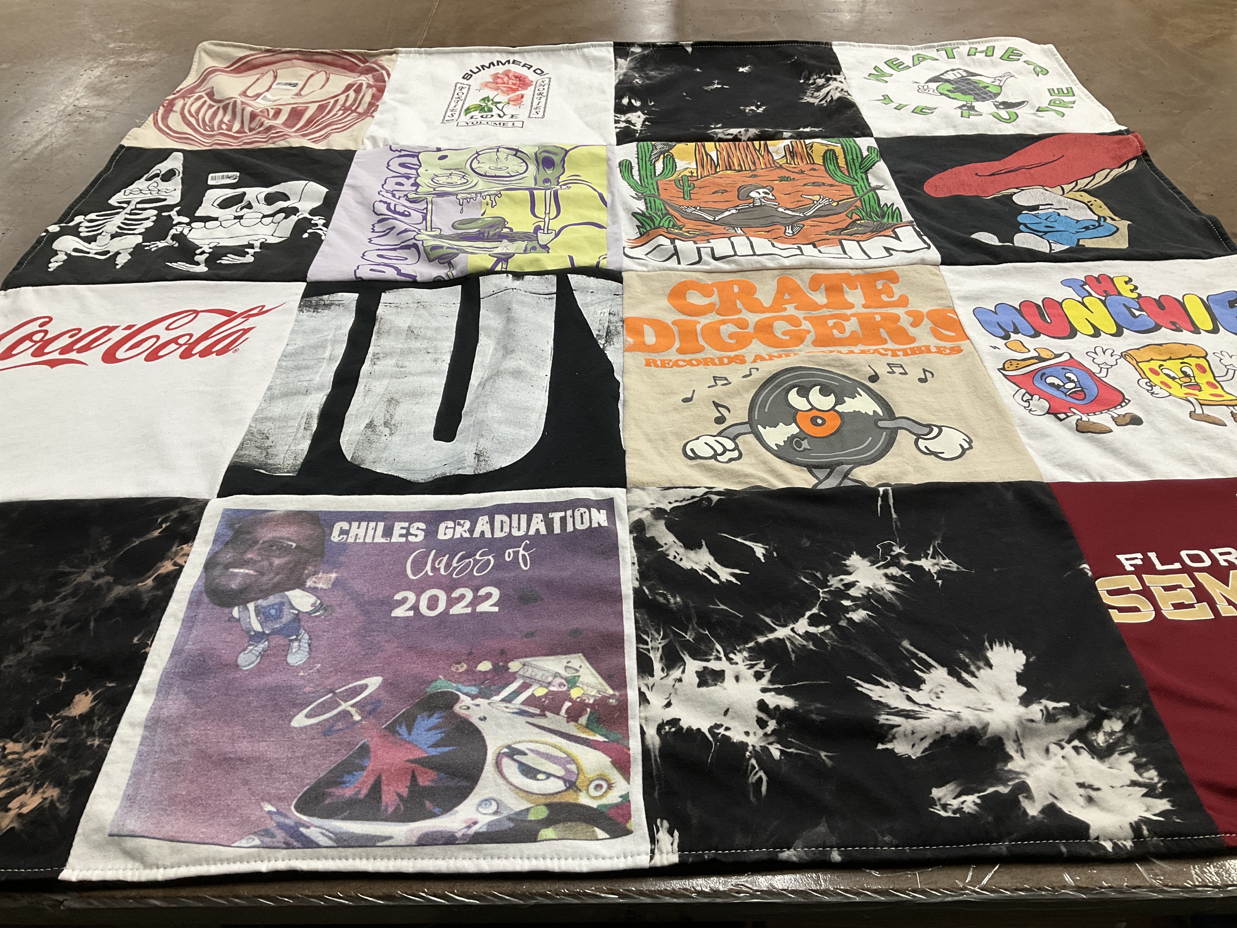 T-shirt quilt from florida state university by Betty from FL