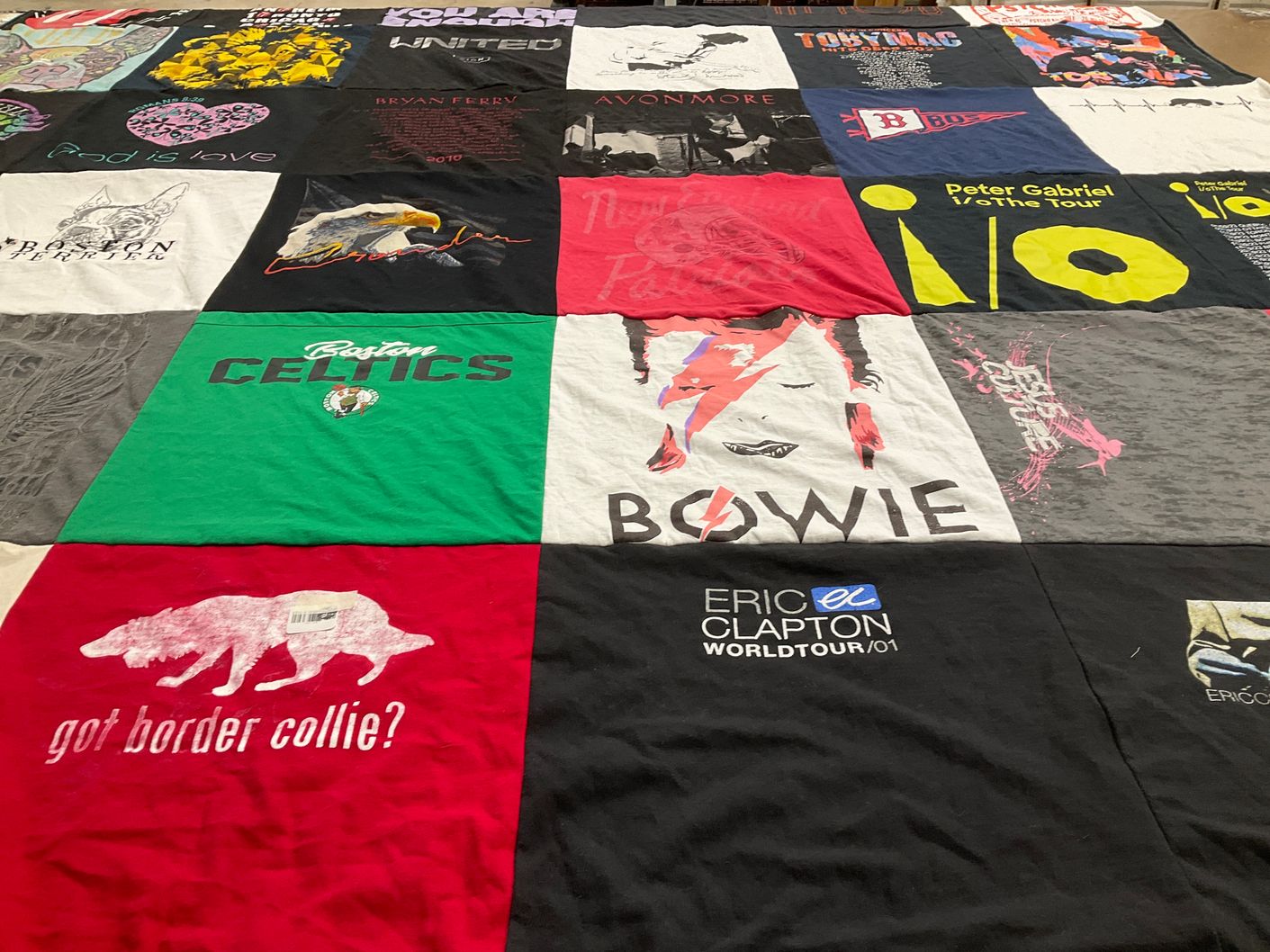 T-shirt quilt featuring boston celtics by Patricia from MA