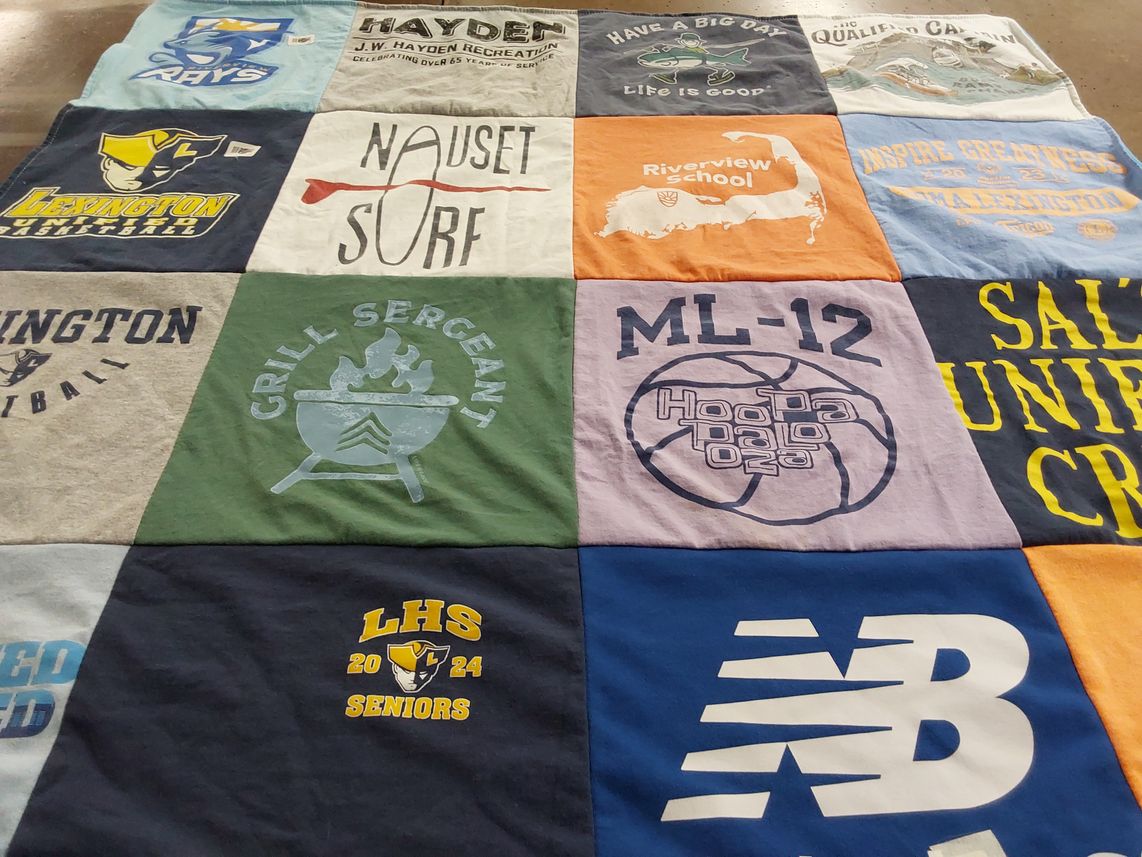T-shirt quilt featuring salisbury university by Lisa from MA