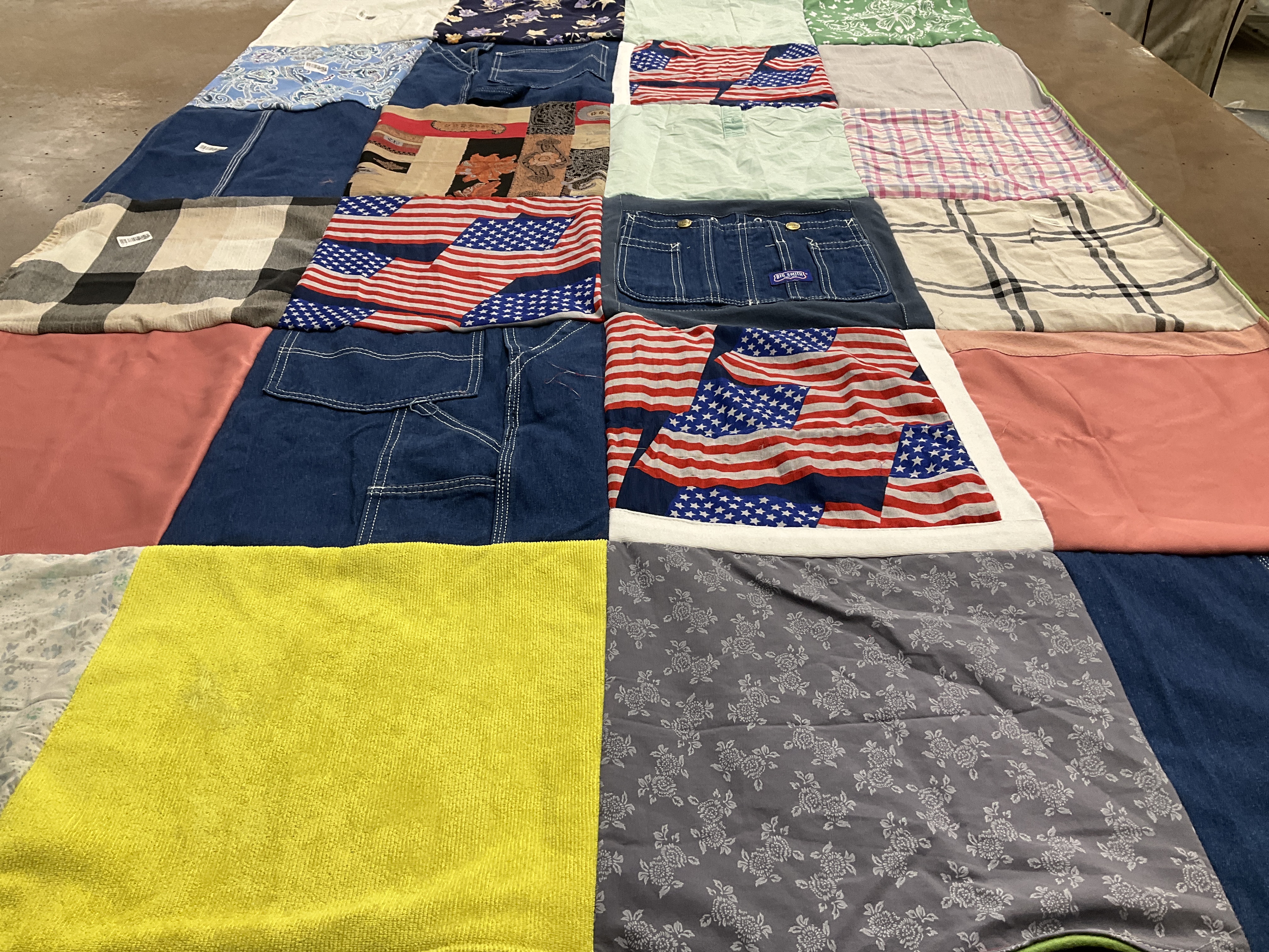 T-shirt quilt with sewing, quilting themes by jackie from LA