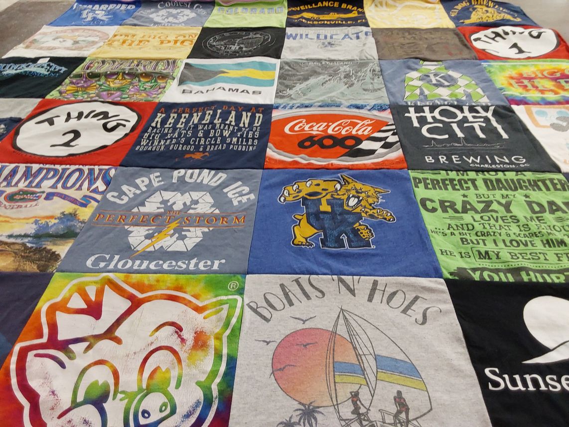 T-shirt quilt featuring kentucky wildcats by Sasha from FL