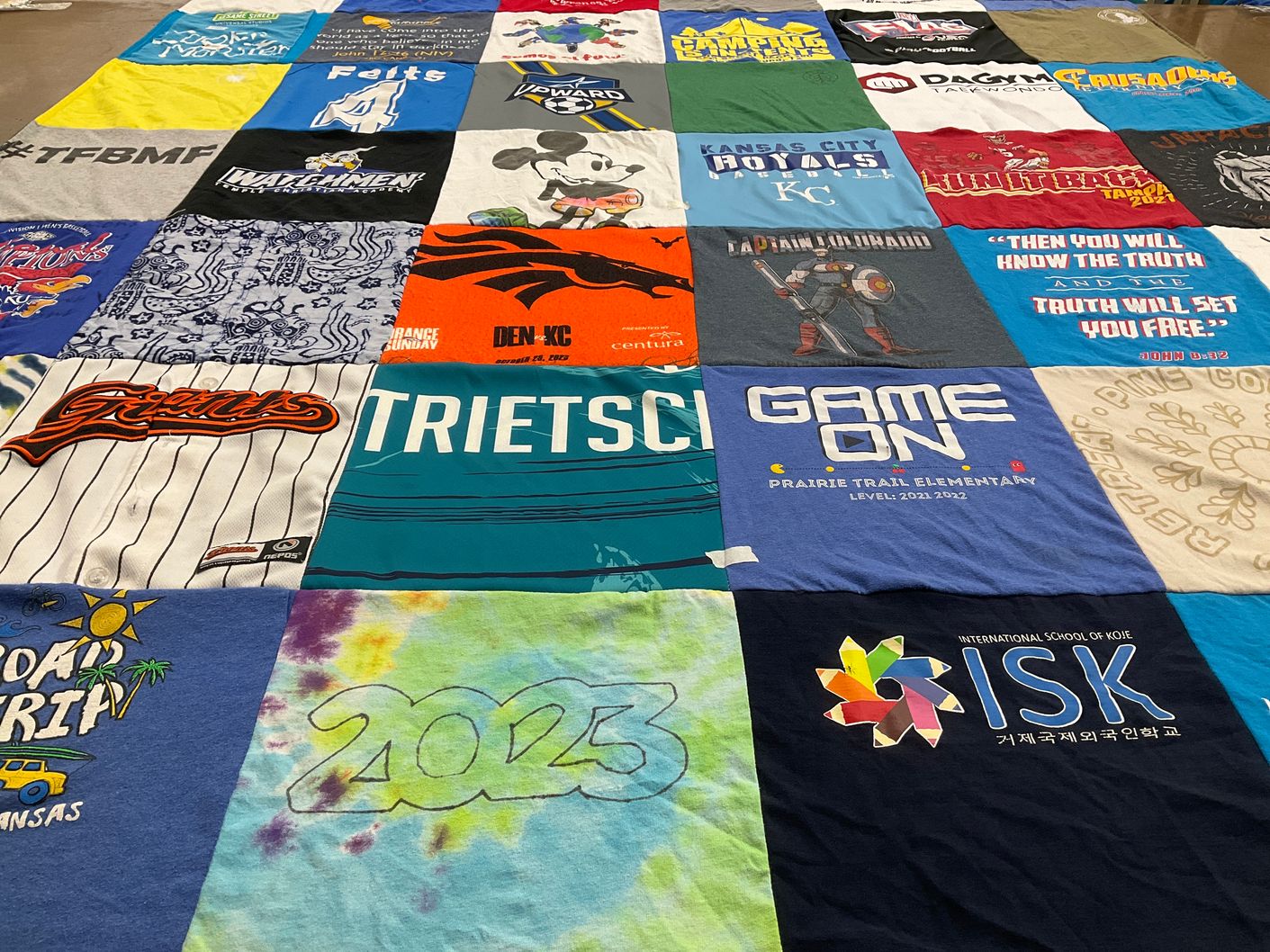 T-shirt quilt featuring kansas city royals by Emily from TX