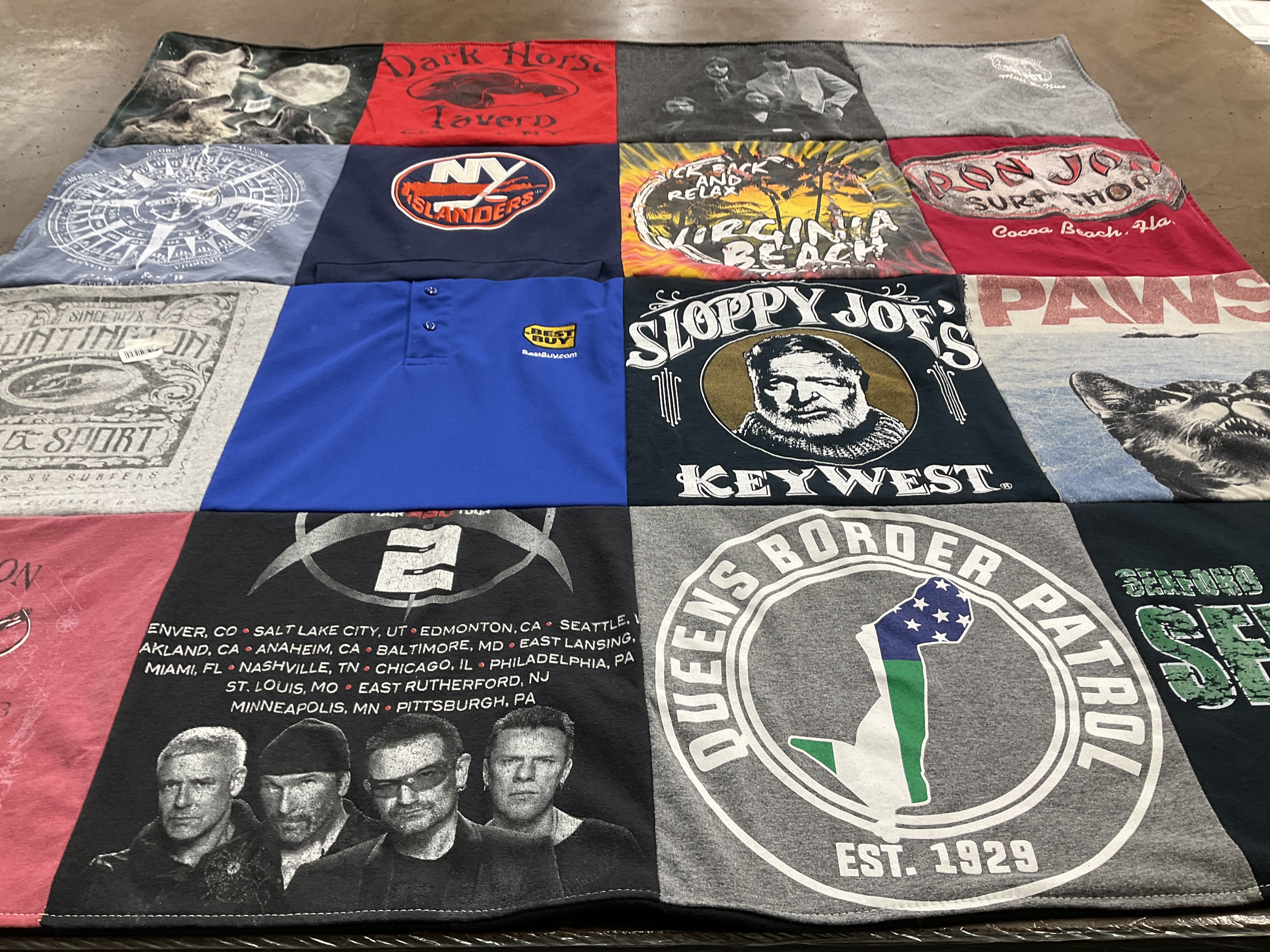 T-shirt quilt featuring new york islanders by Cathy from MD