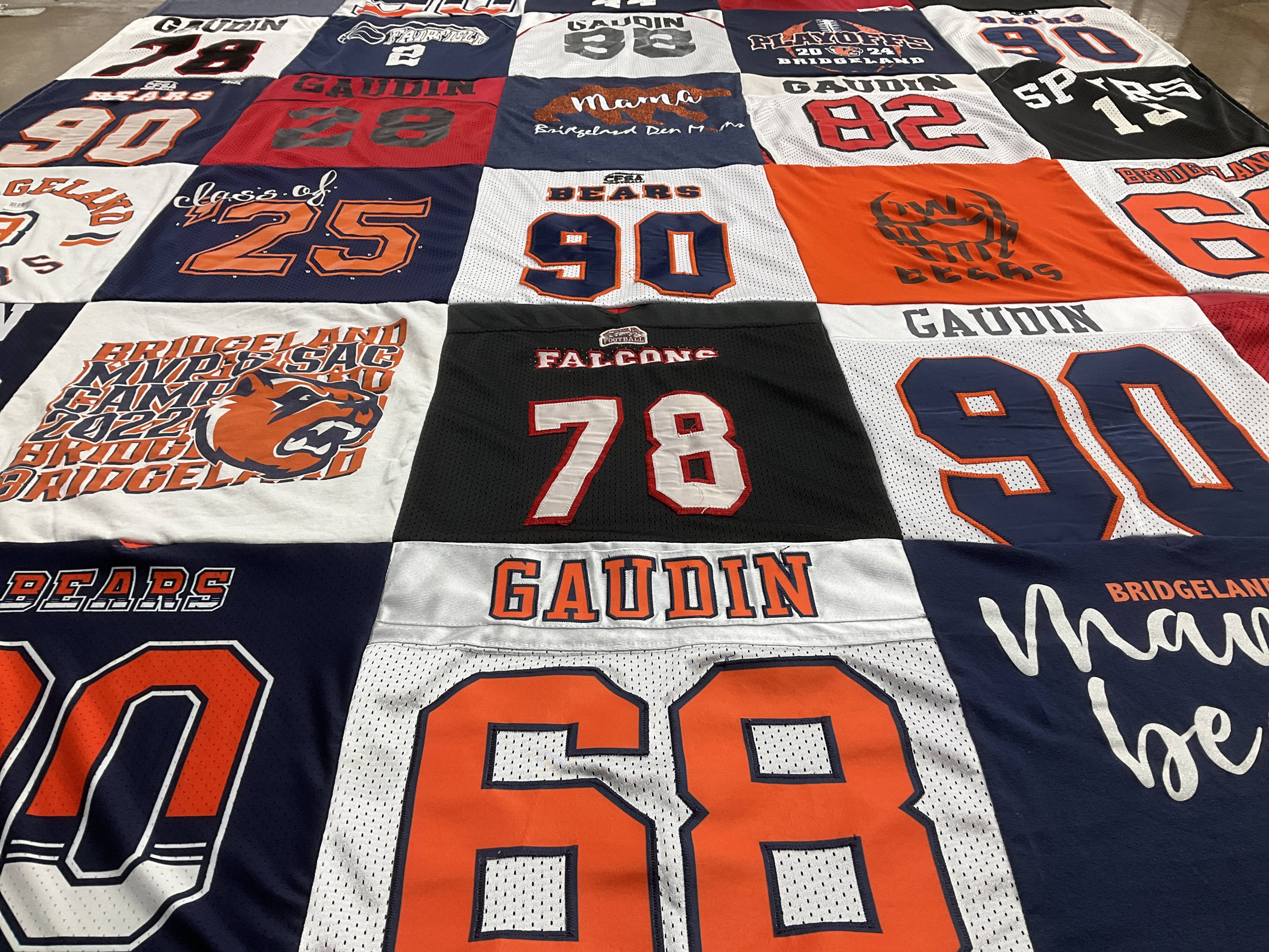T-shirt quilt featuring bears by Laura from TX