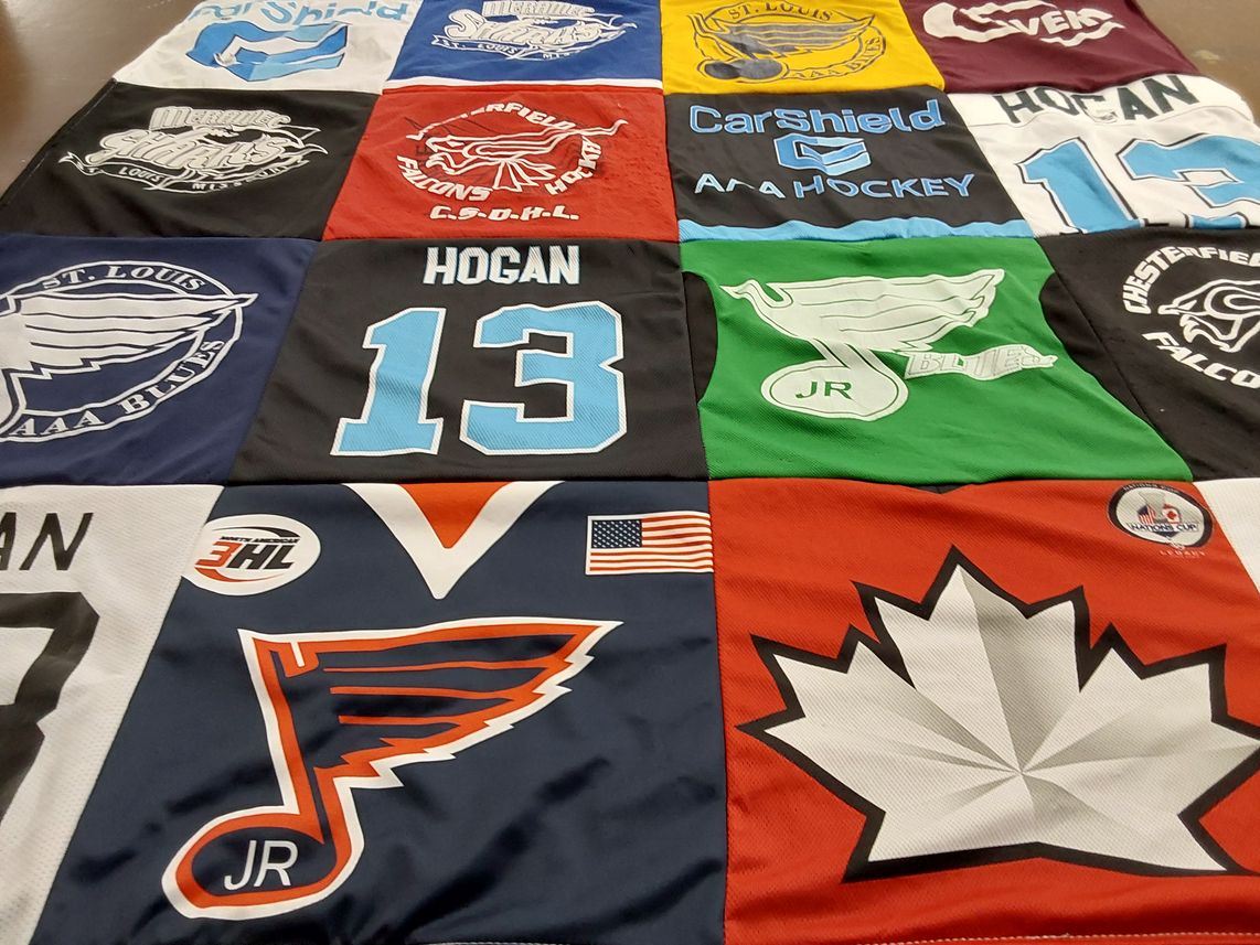 T-shirt quilt featuring st, louis by Robyn from MO