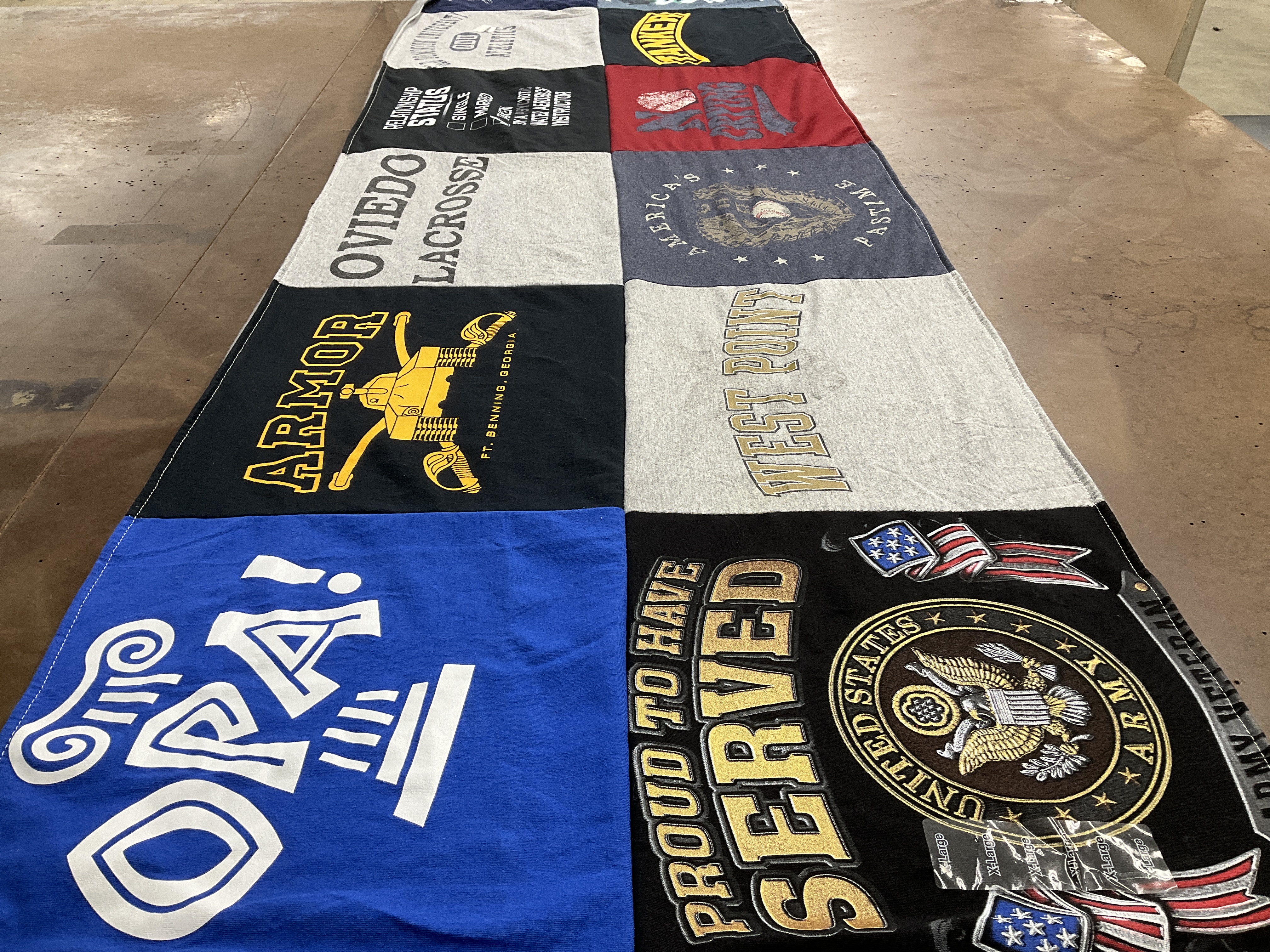T-shirt quilt featuring oviedo lacrosse by Evangeline from FL