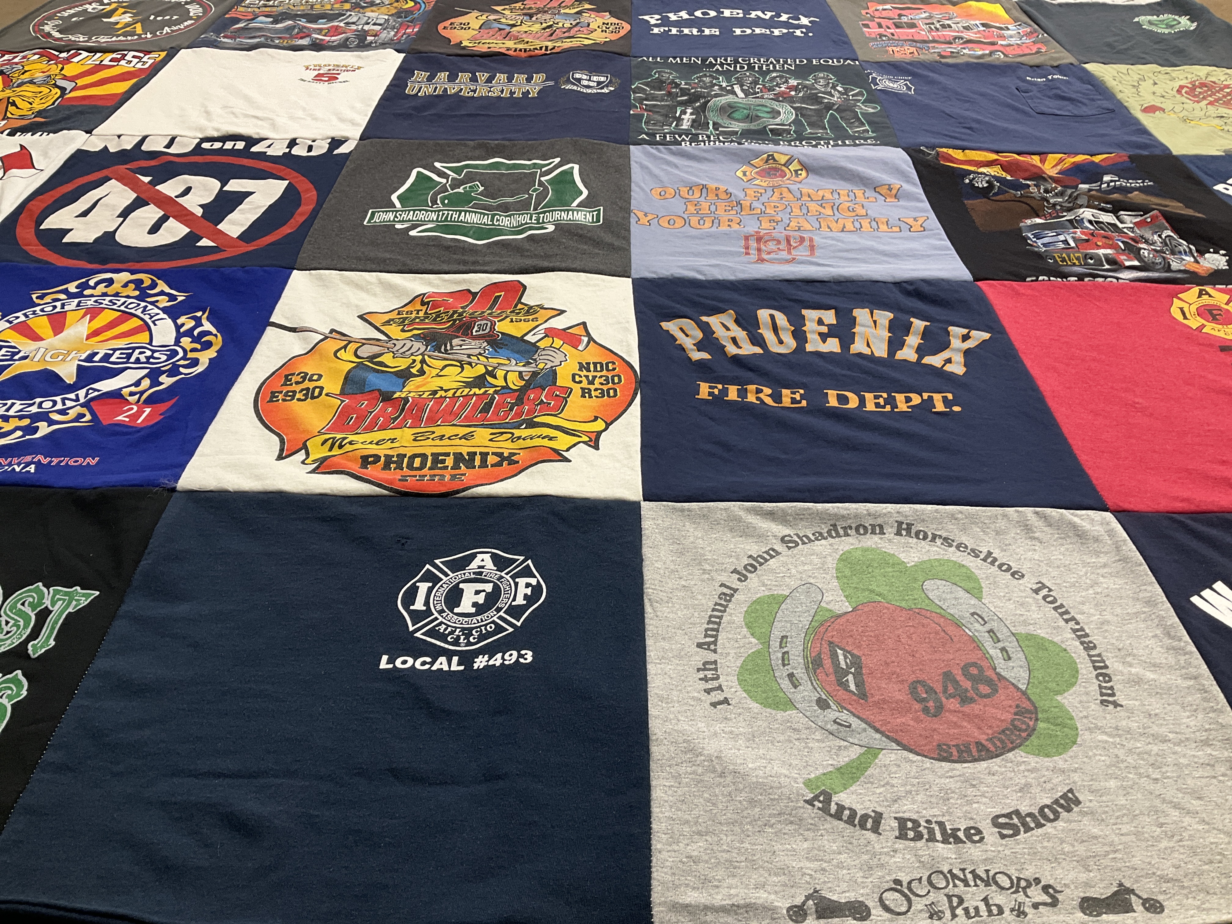 T-shirt quilt featuring phoenix brawlers by Brian from AZ