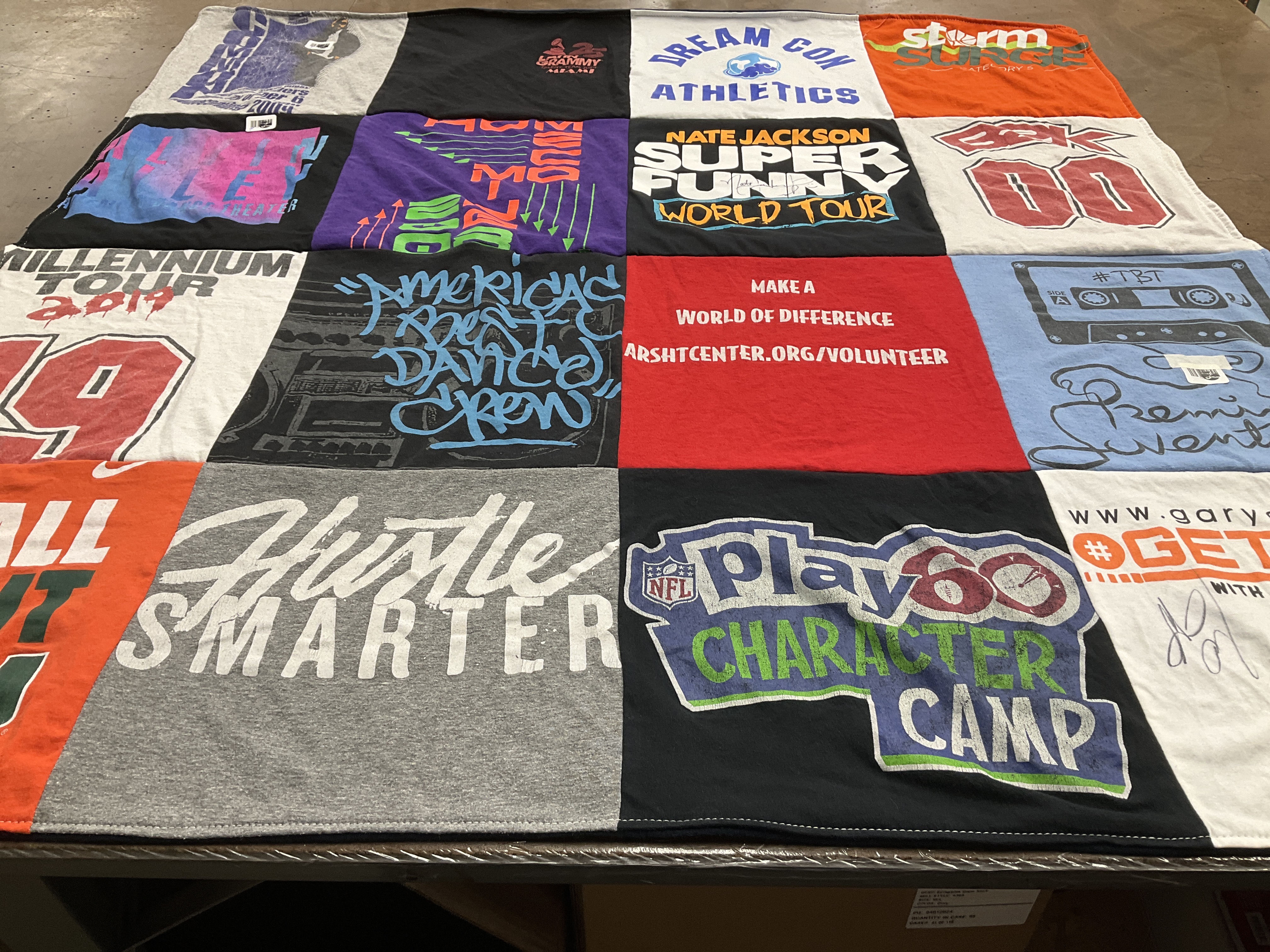 T-shirt quilt from university of miami by Amanda from TX