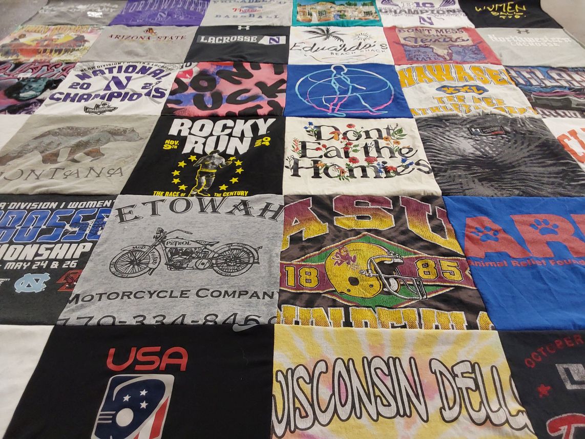 T-shirt quilt from arizona state university by Michael from PA