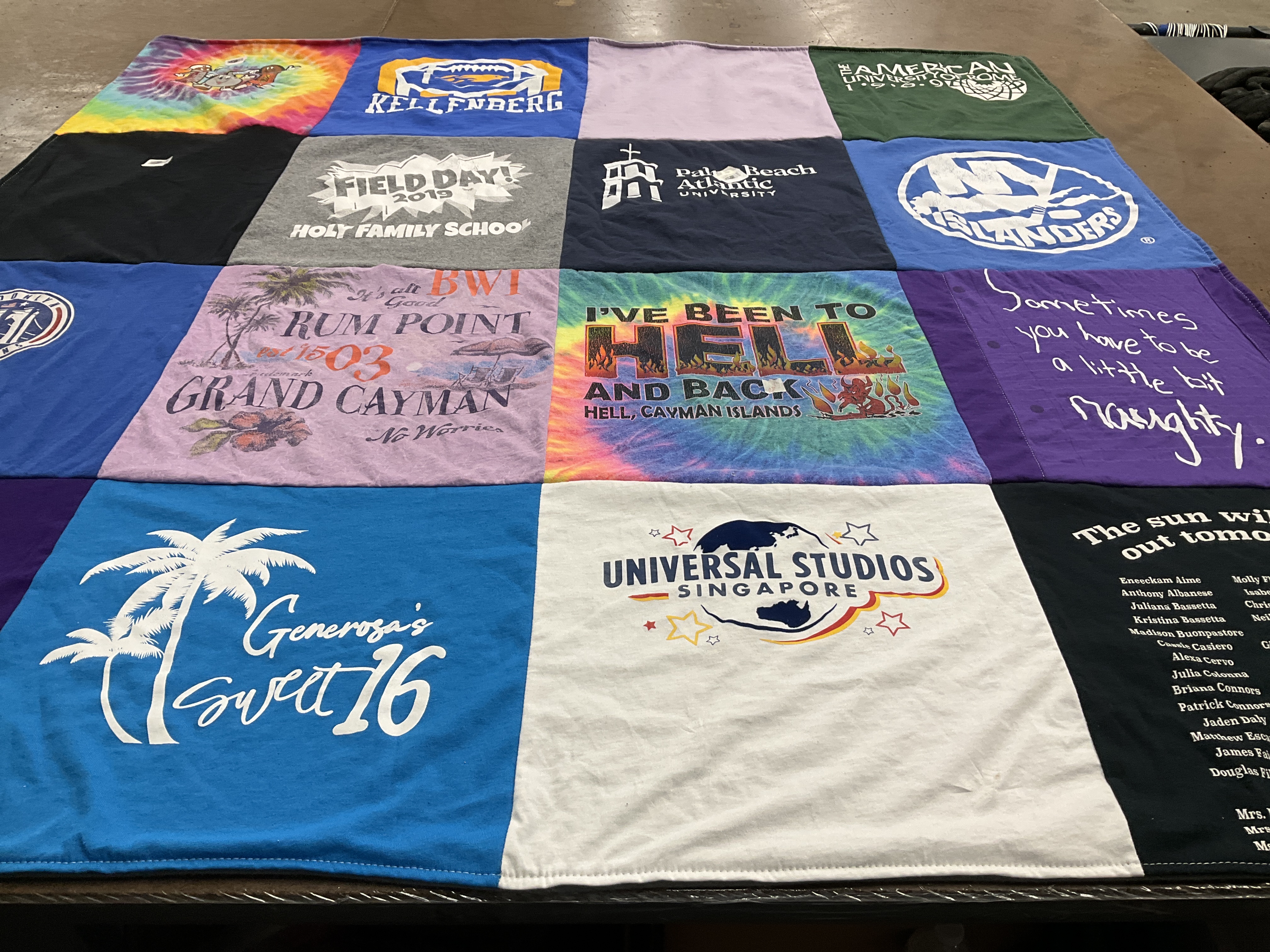 T-shirt quilt featuring new york islanders by Valerie from NY