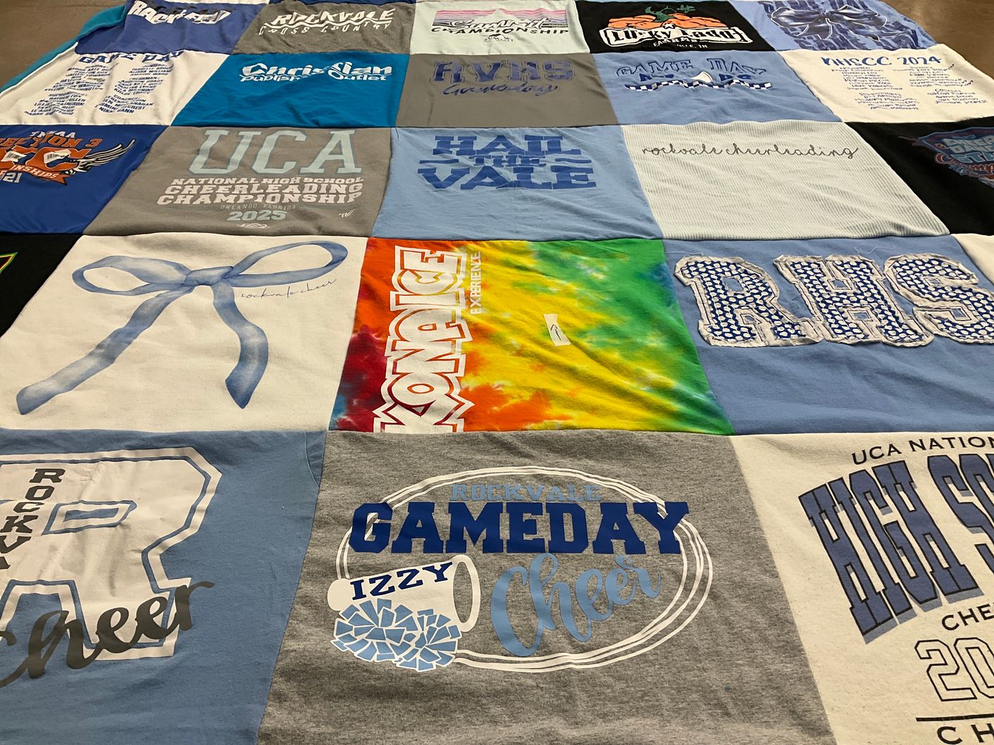 T-shirt quilt from rockvale high school by Kristen from TN