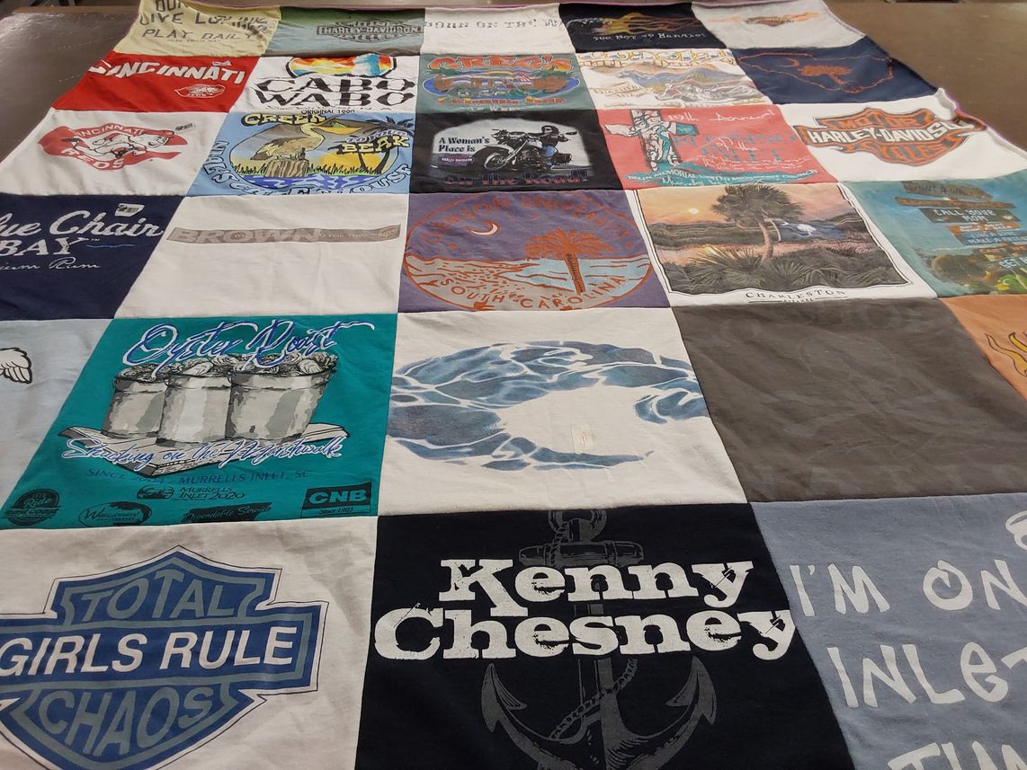 T-shirt quilt from charleston southern university by Jennifer from SC