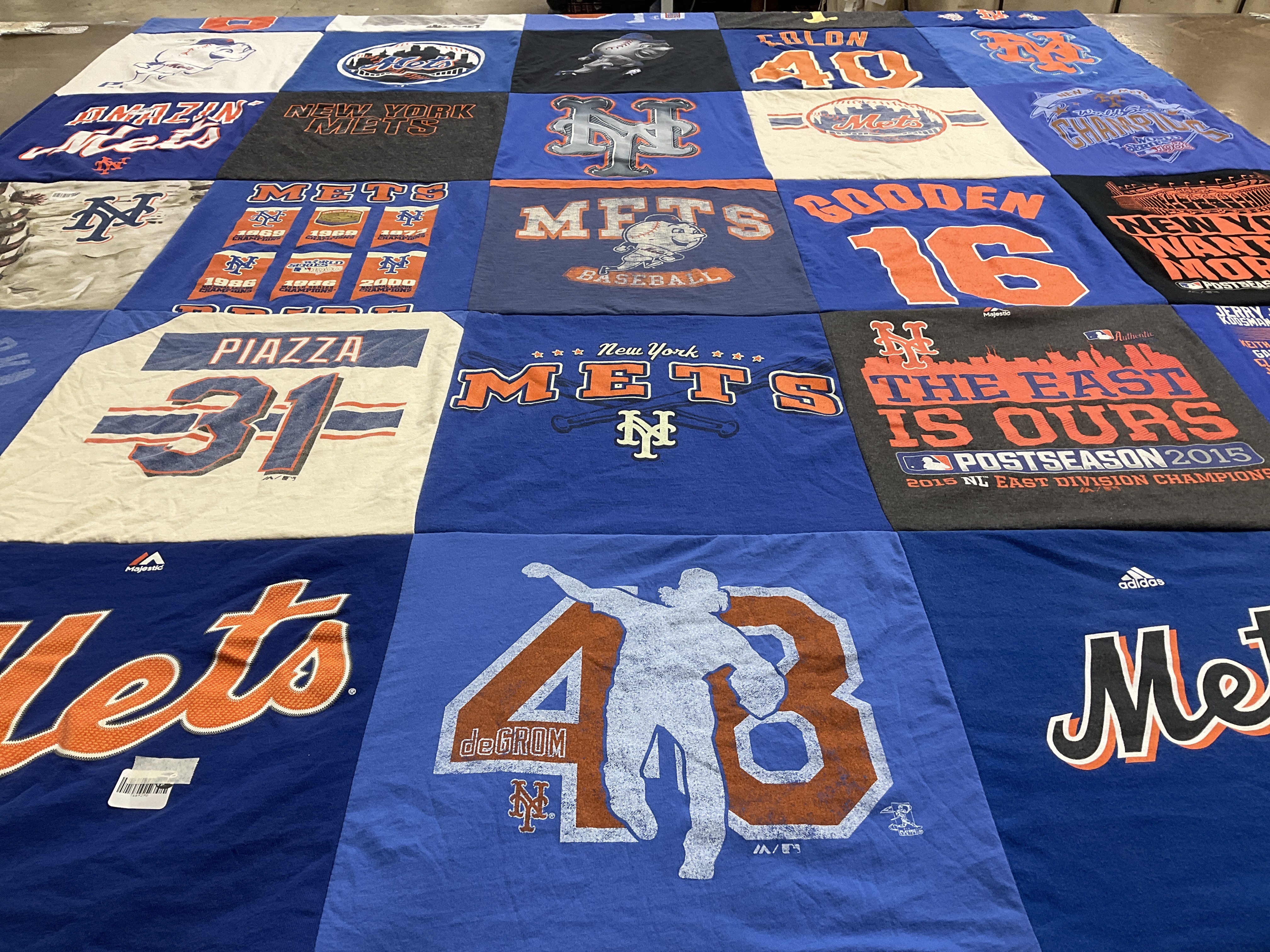 T-shirt quilt featuring new york mets by Sharon from OK