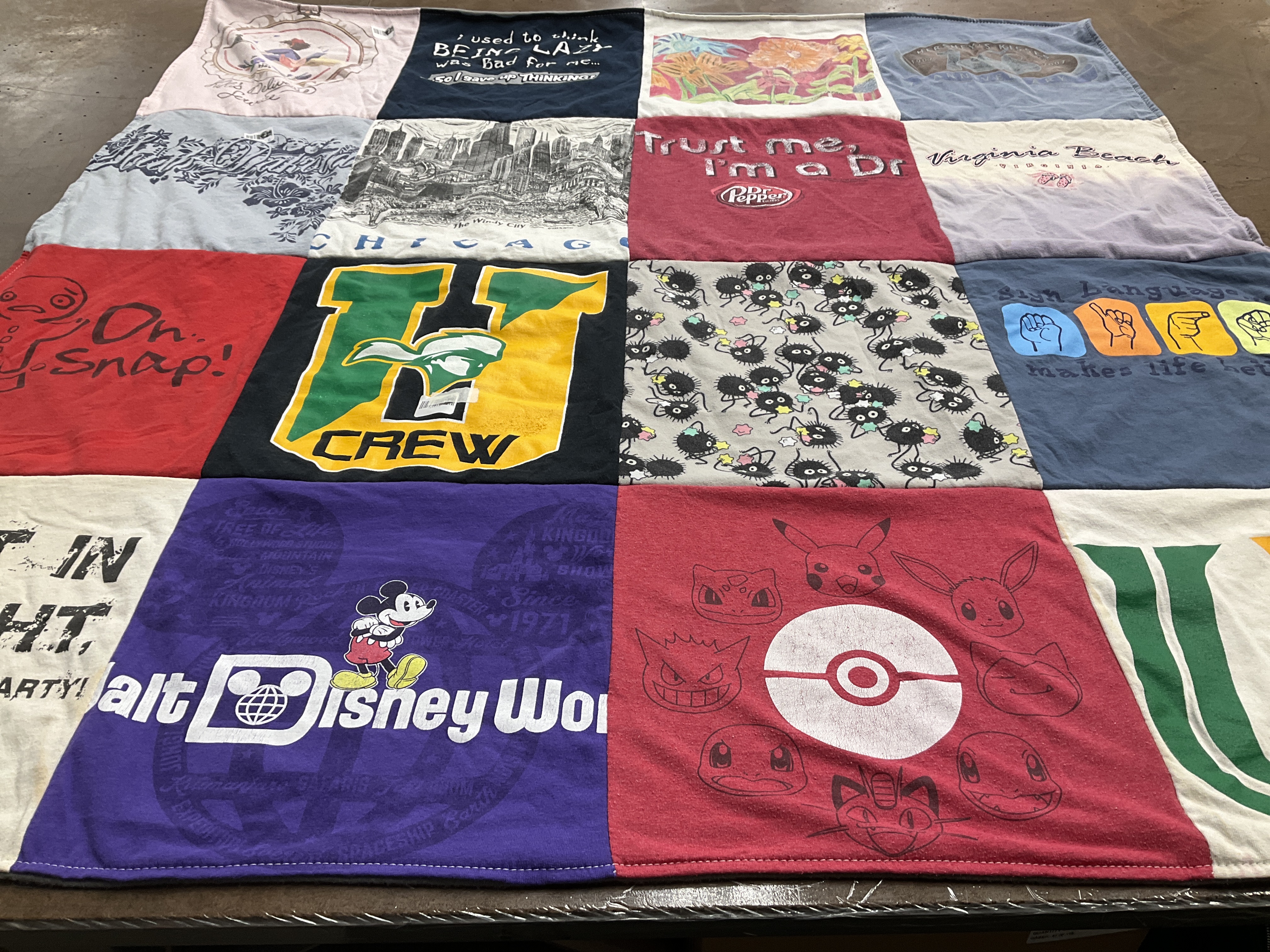T-shirt quilt featuring crew by Doug from FL