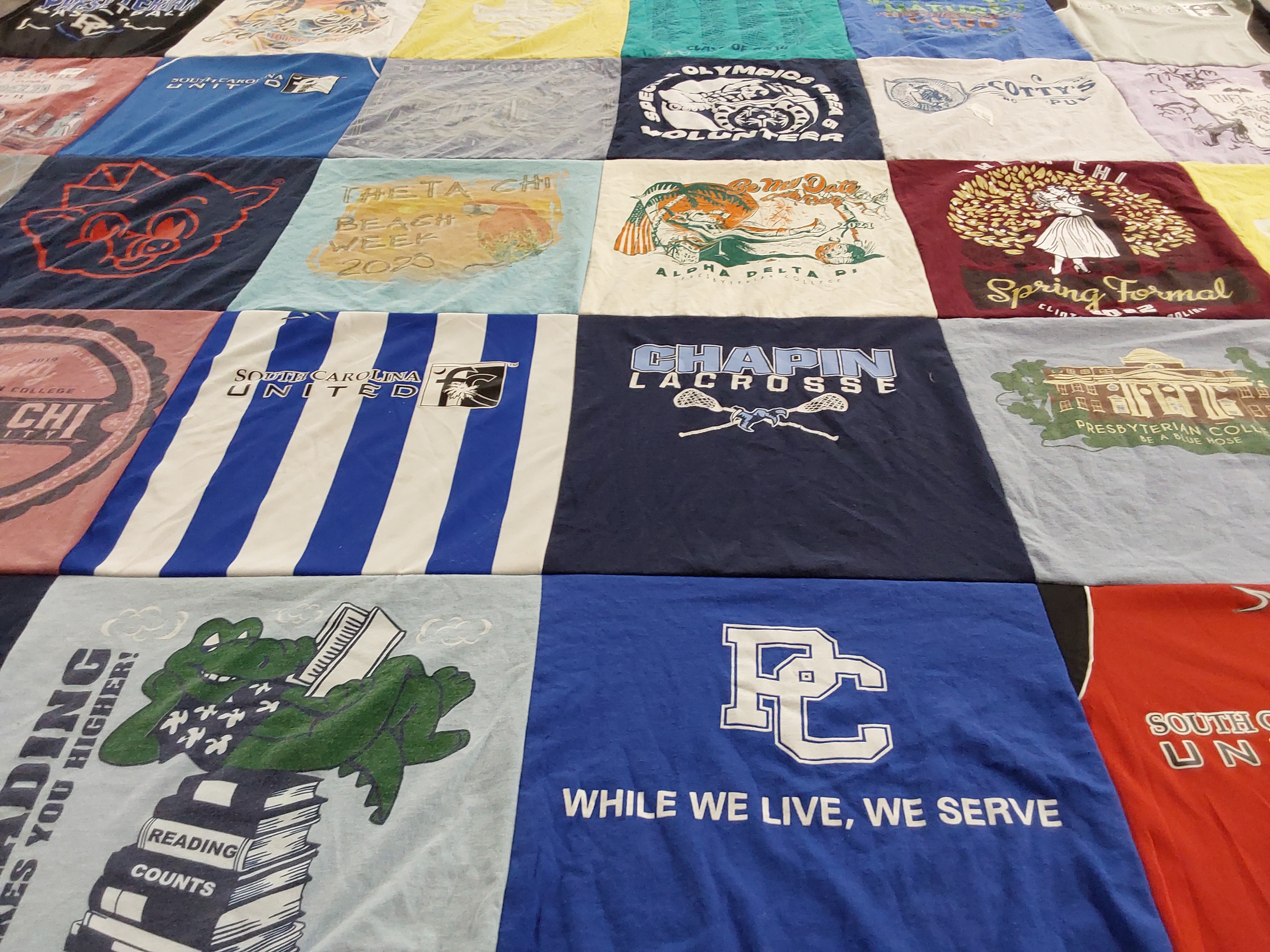 T-shirt quilt featuring chapin lacrosse by Meredith from SC