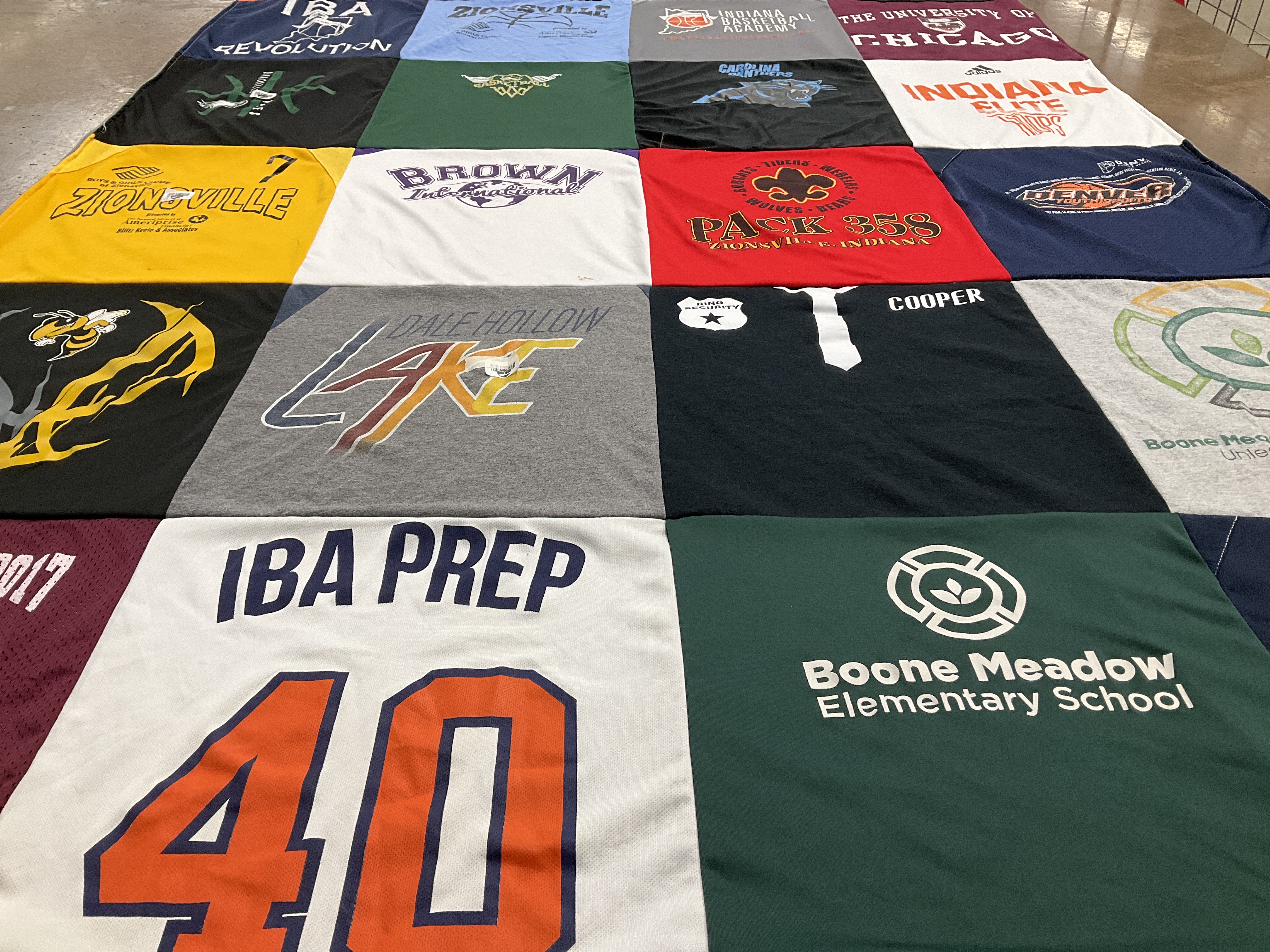 T-shirt quilt featuring indiana elite by Adam from IN