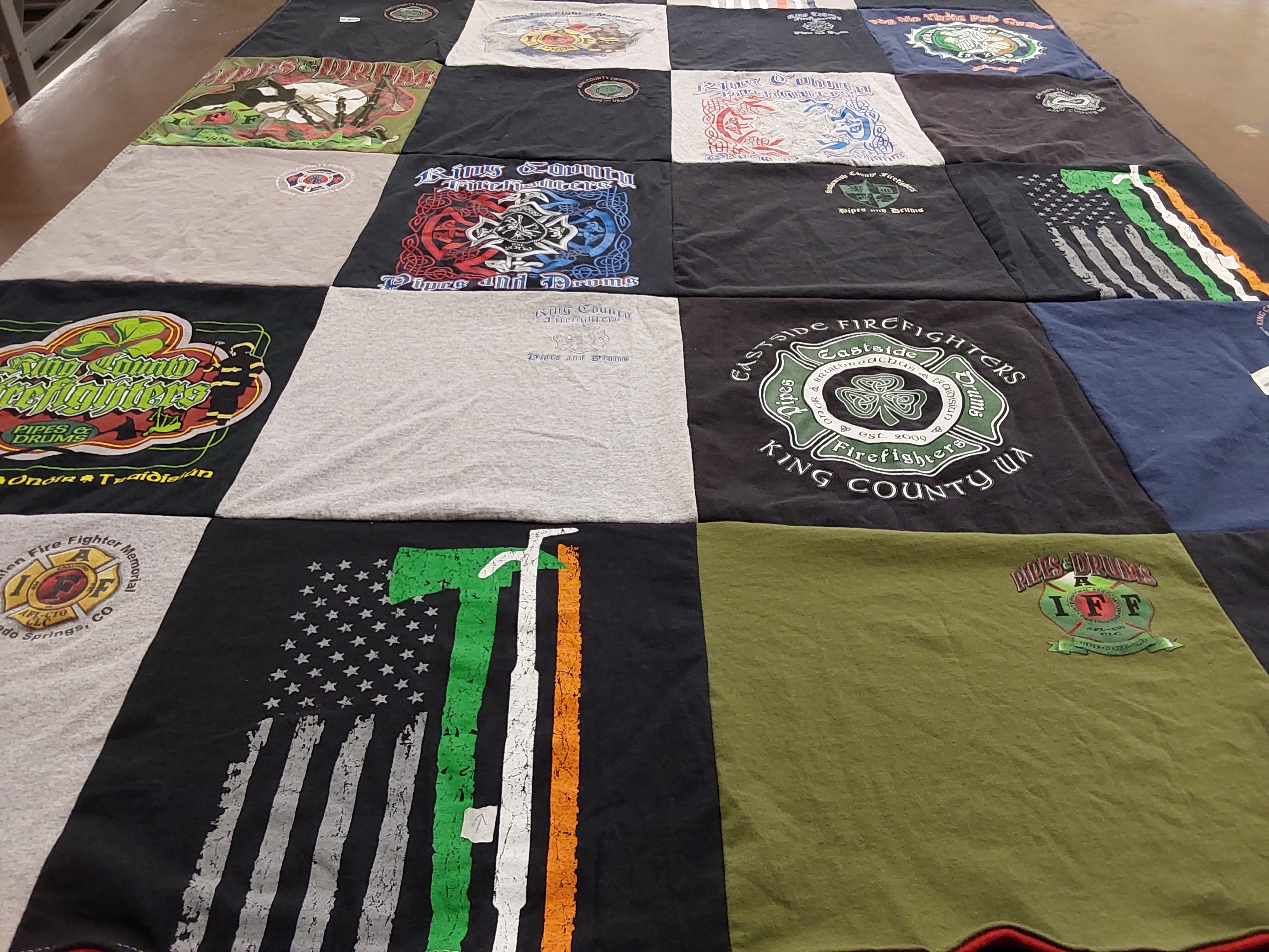 T-shirt quilt featuring na by Shyan from WA