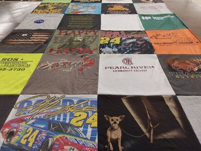 T-shirt quilt from pearl river community college by Jeanne from MS
