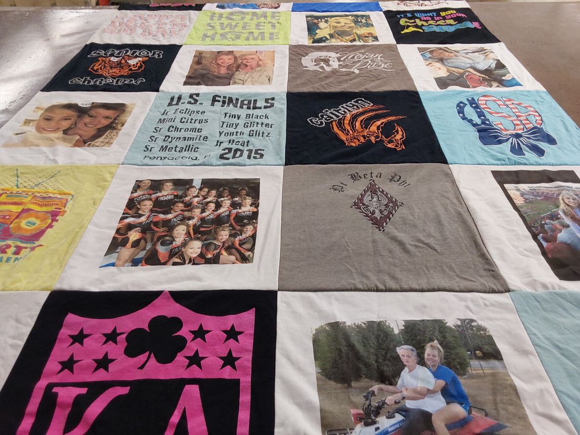 T-shirt quilt featuring none by Brenda from AR