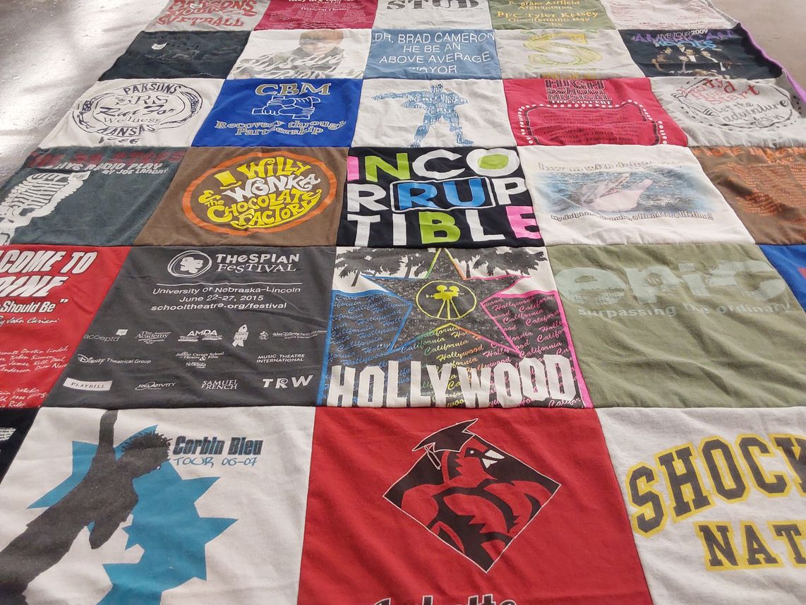 T-shirt quilt from university of nebraska lincoln by Diane from KS