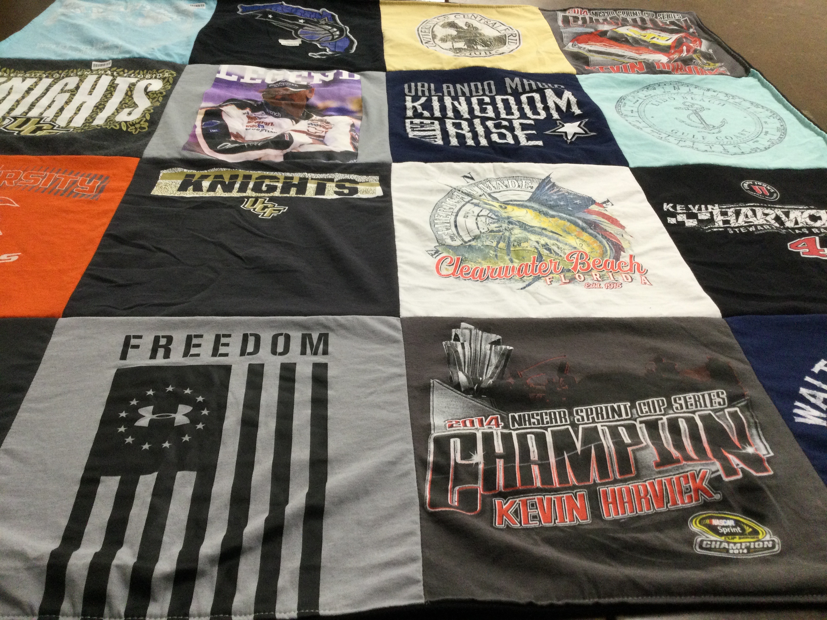 T-shirt quilt featuring university of central florida knights by Lisa from FL