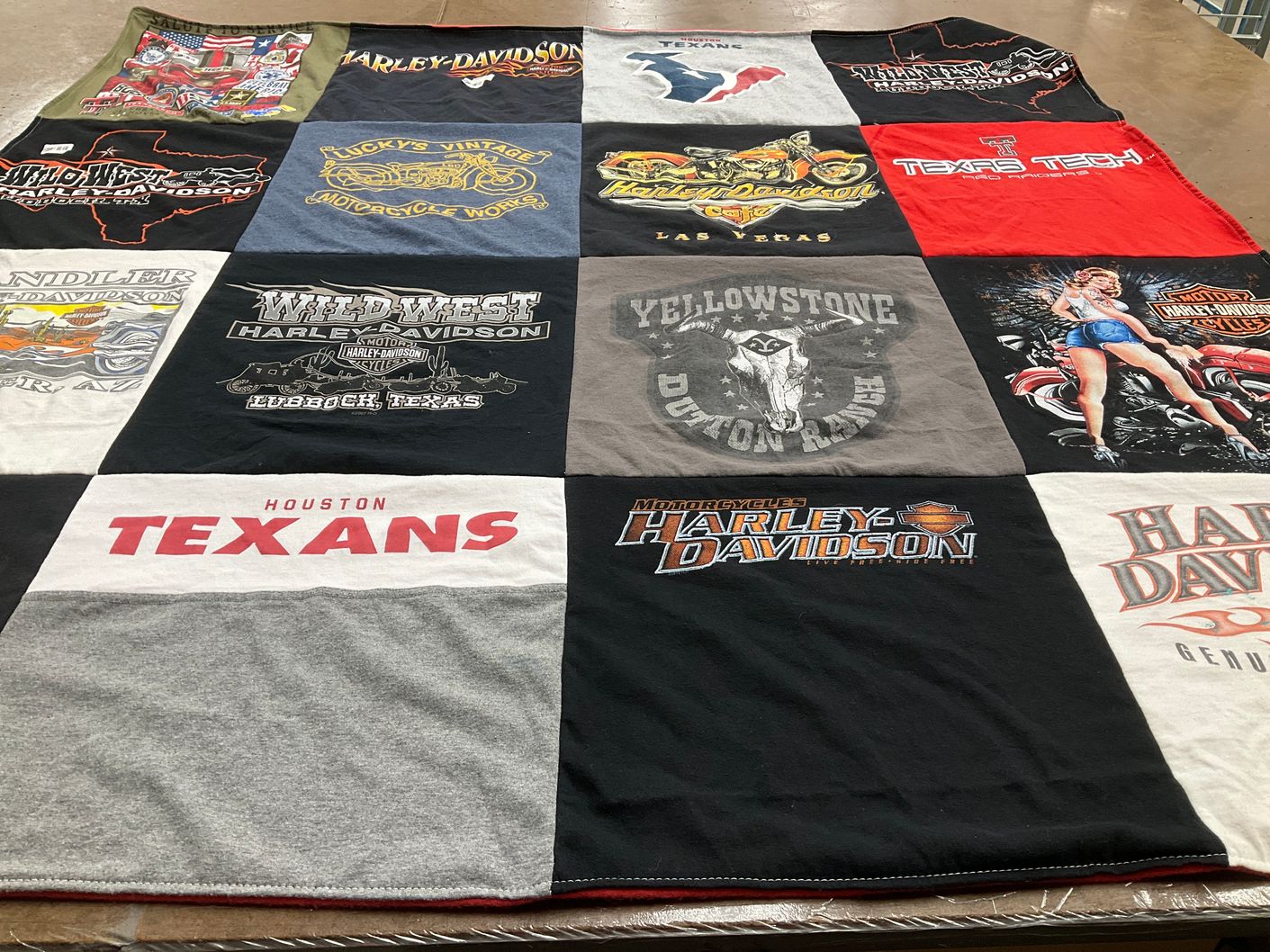 T-shirt quilt featuring houston texans by Janett from TX