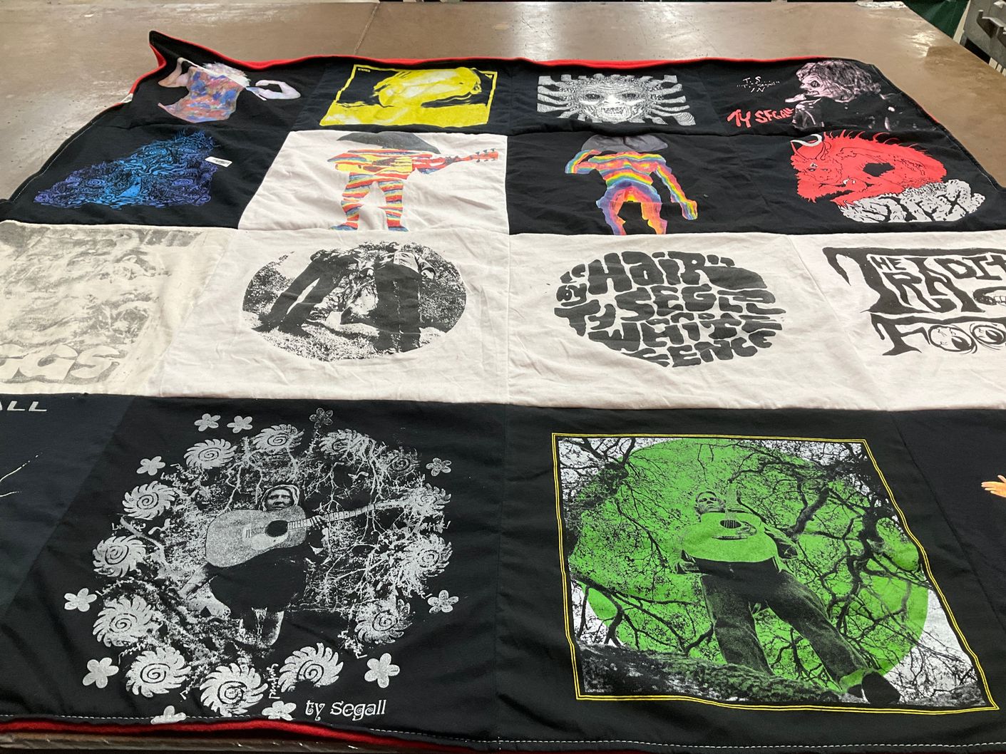 T-shirt quilt with music, art themes by Danny from CA