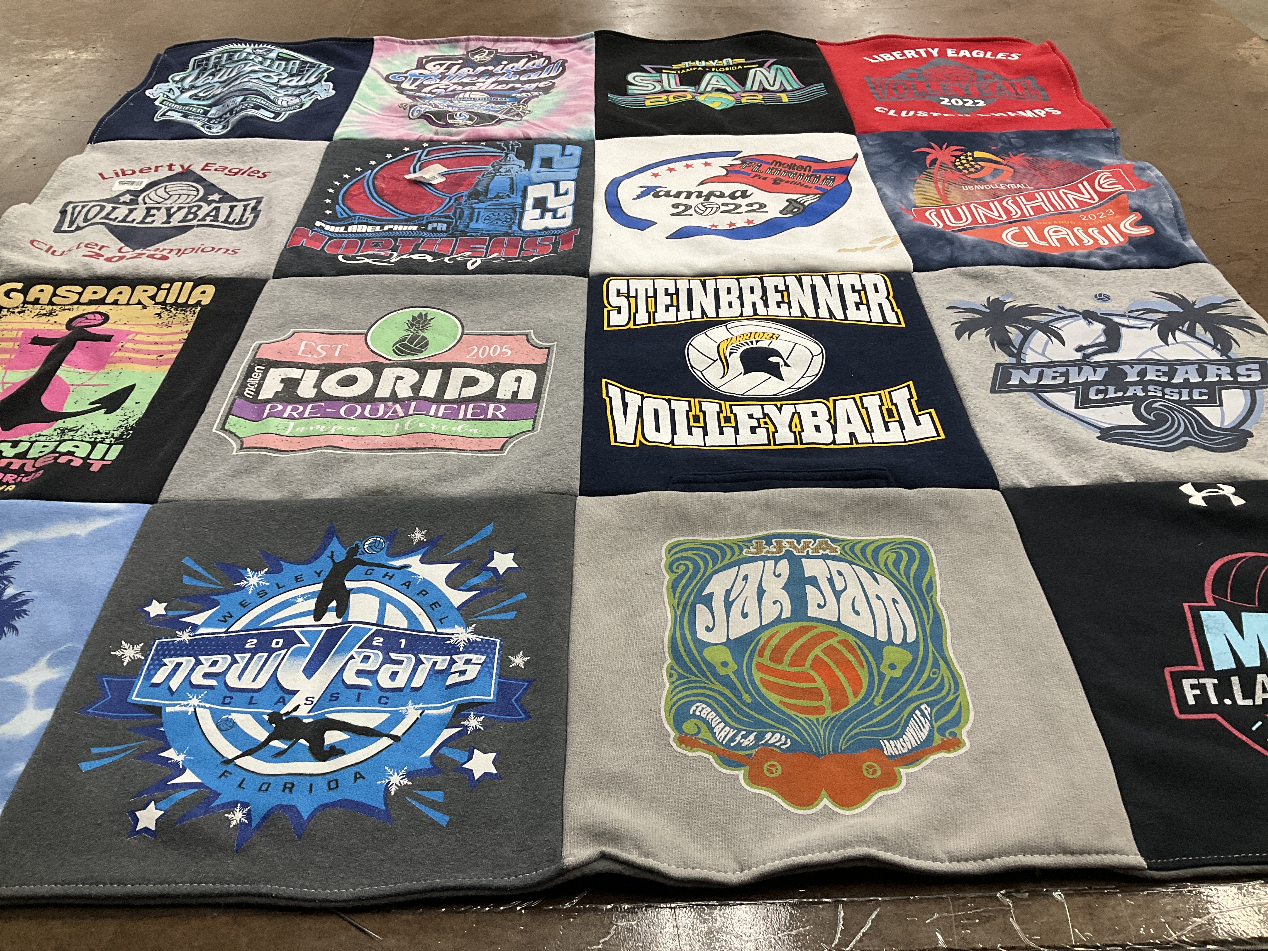 T-shirt quilt from steinbrenner high school, liberty high school by Linda from FL