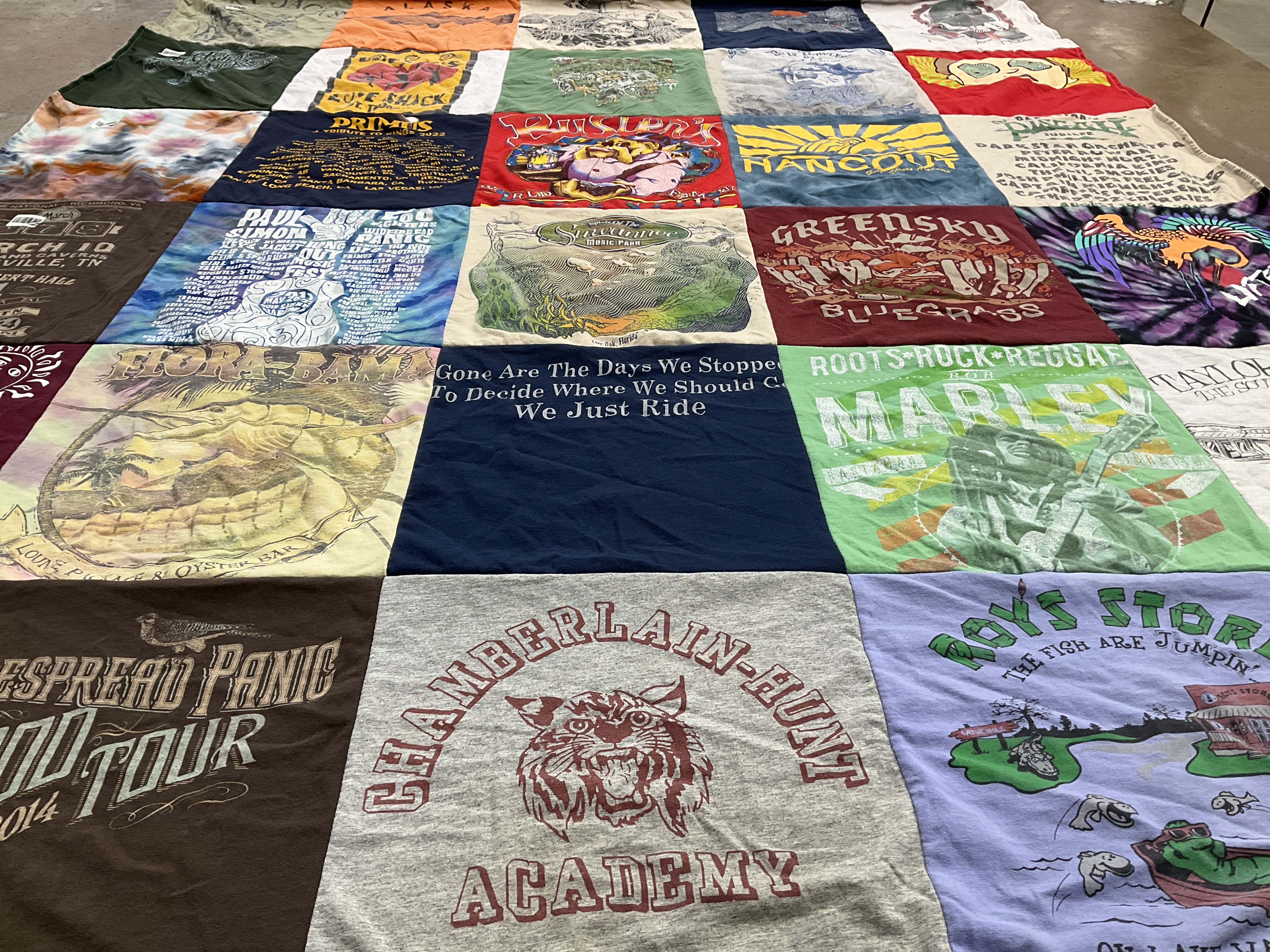 T-shirt quilt from chamberlain-hunt academy by Diane from FL