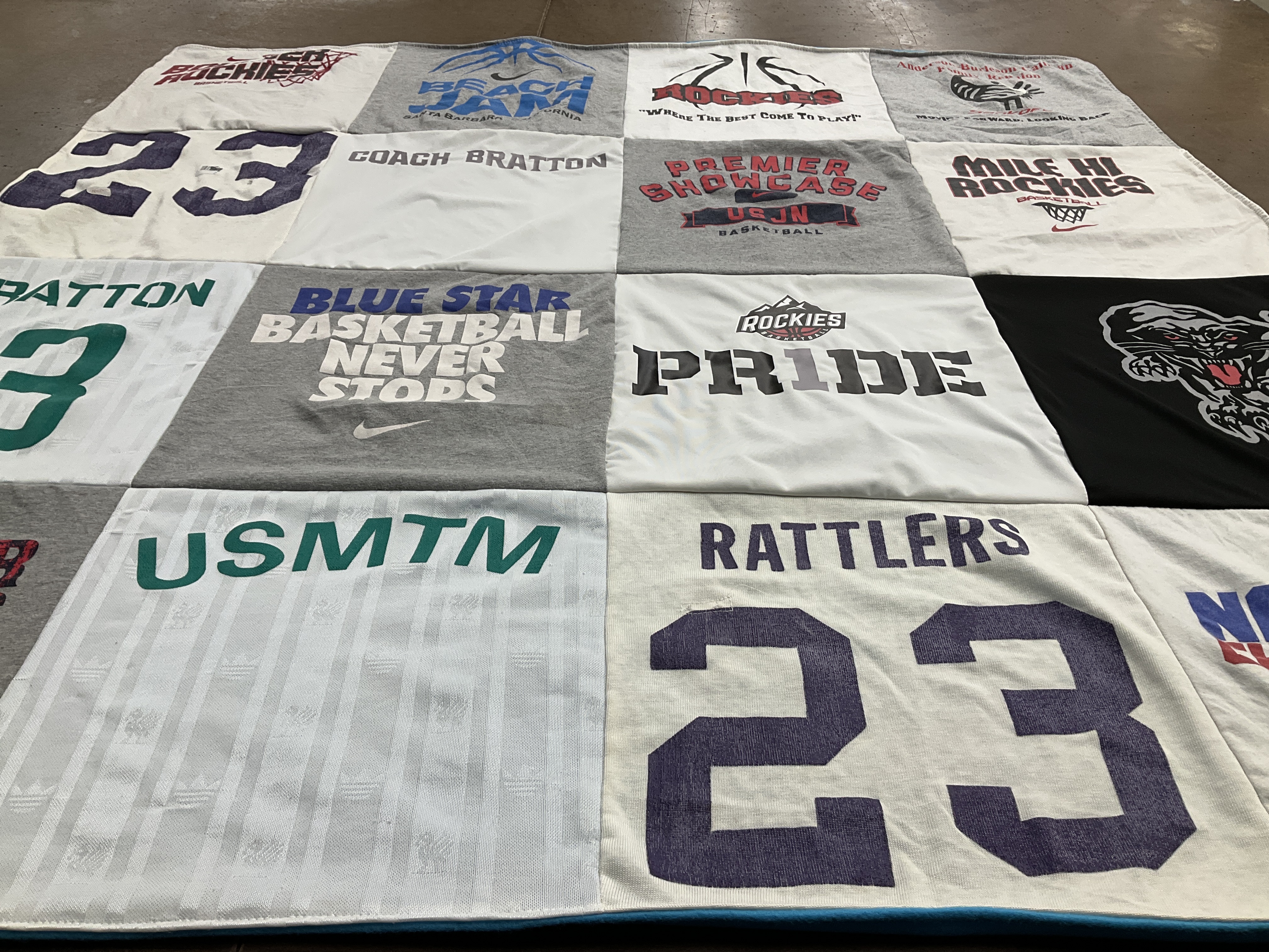 T-shirt quilt featuring rockies by Johnnie from CO