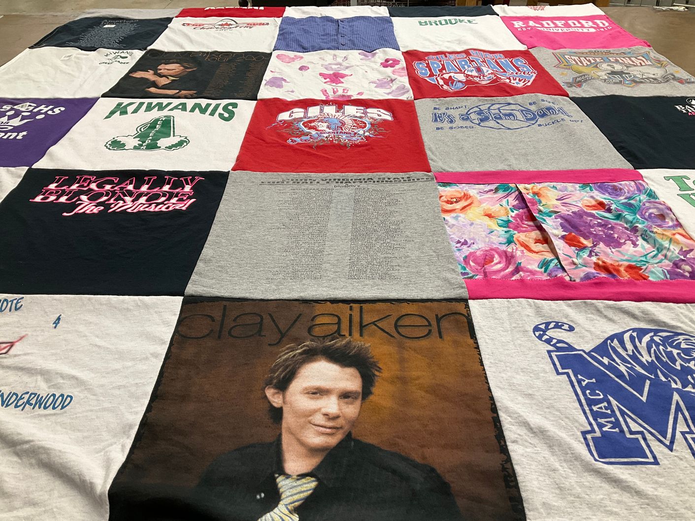 T-shirt quilt featuring university of memphis by Tammy from VA