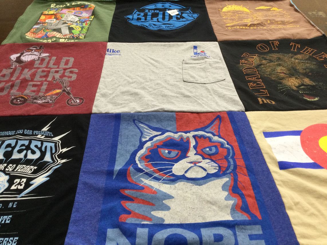 T-shirt quilt from lincoln zoo by Melissa from NE