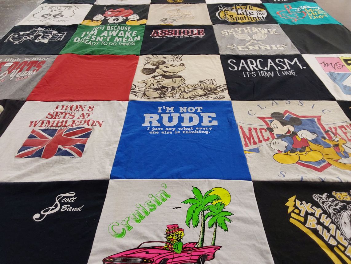 T-shirt quilt from high school by D from WV