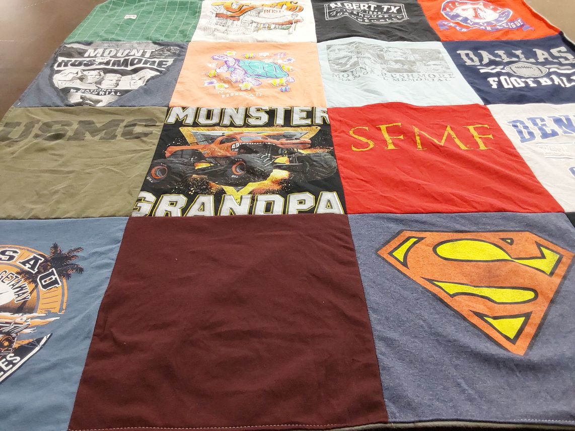 T-shirt quilt featuring dallas cowboys by Melissa from TX