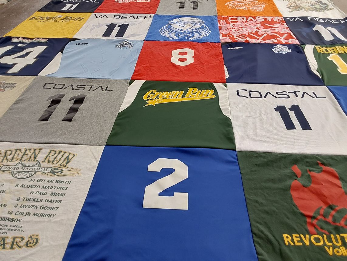 T-shirt quilt from coastal university by Ashley from VA
