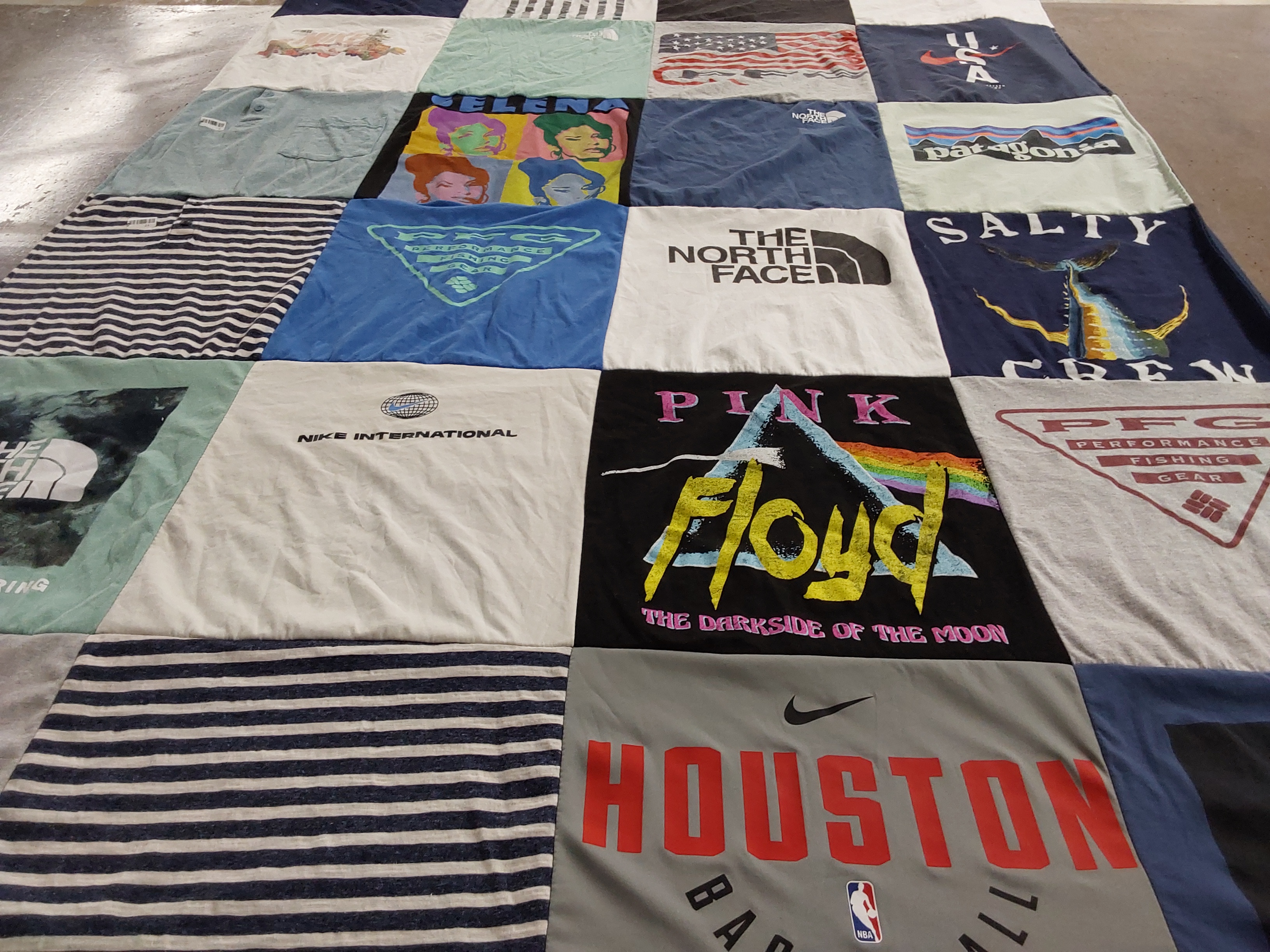 T-shirt quilt featuring houston basketball by Diane from TX