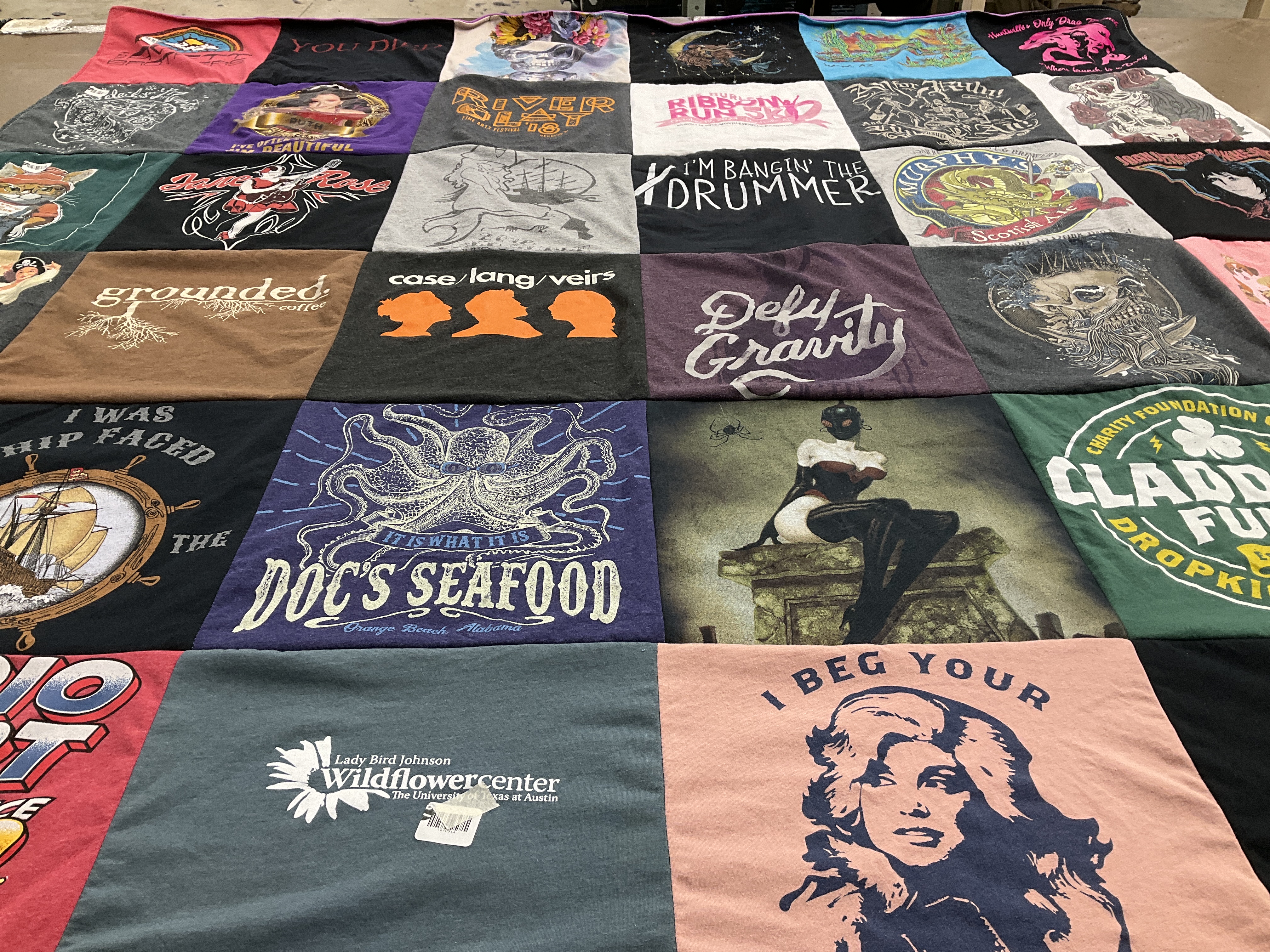 T-shirt quilt from the university of texas at austin by Tina from AL