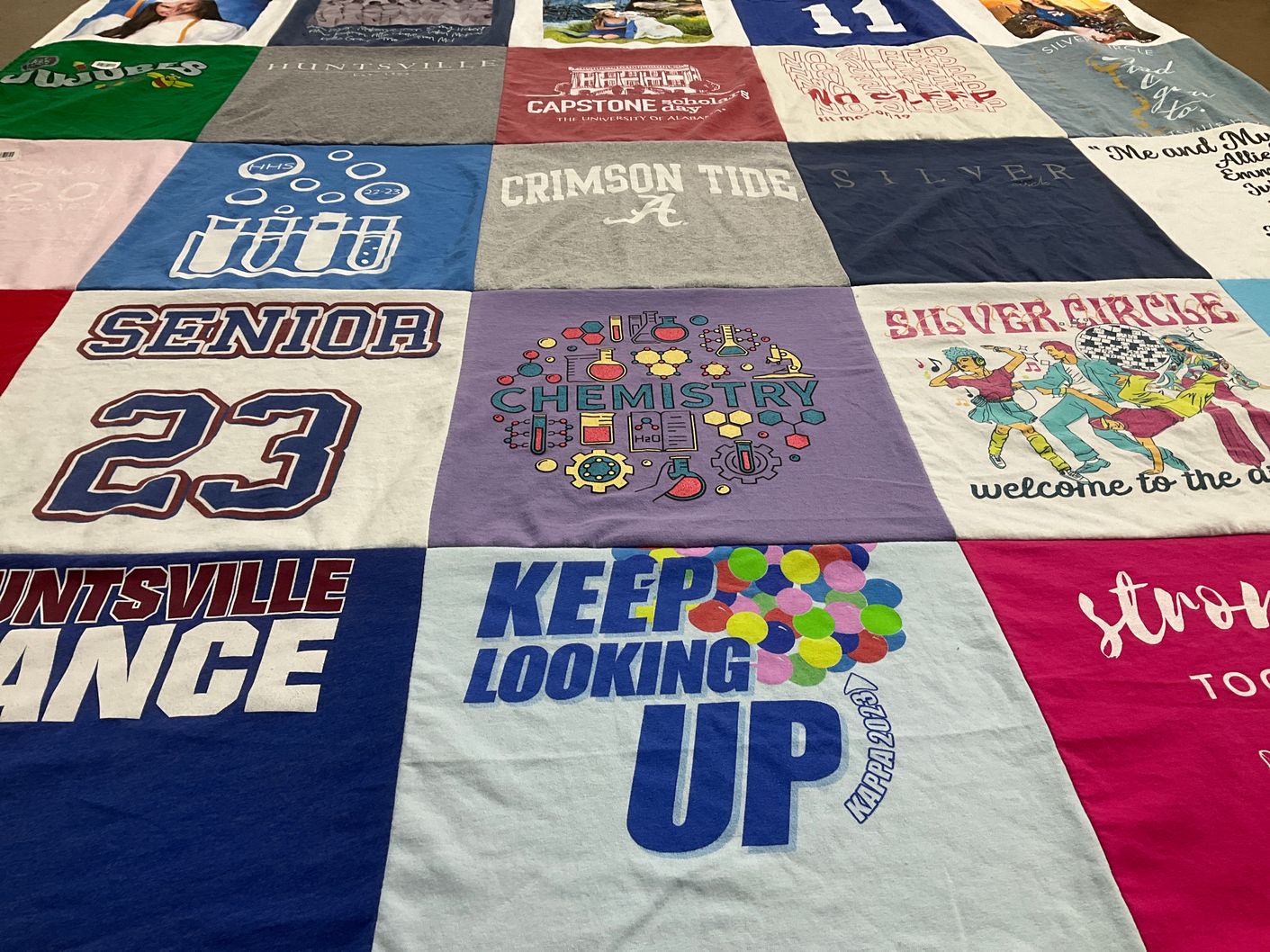 T-shirt quilt from the university of alabama by Marcie from AL