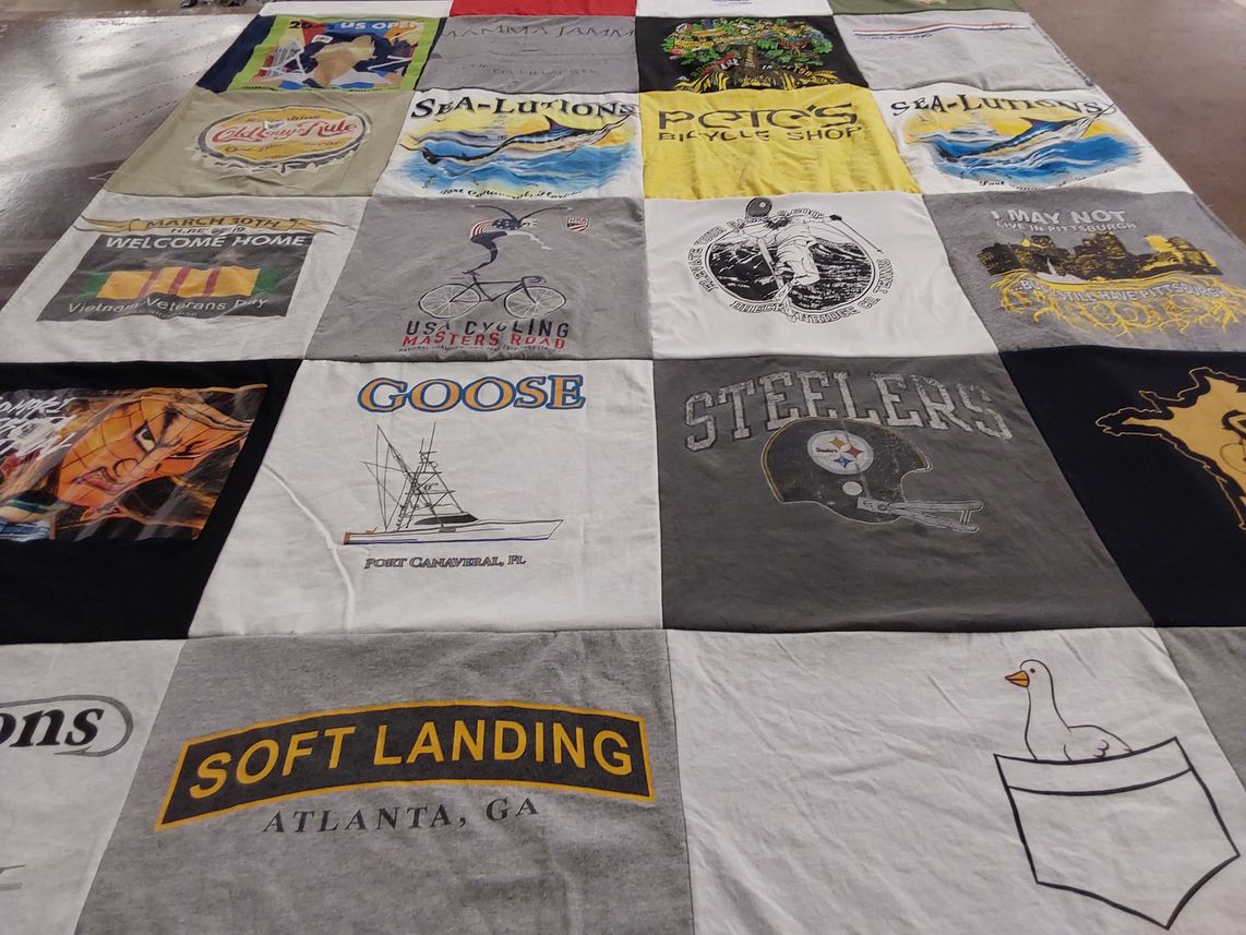 T-shirt quilt featuring pittsburgh steelers by George from FL