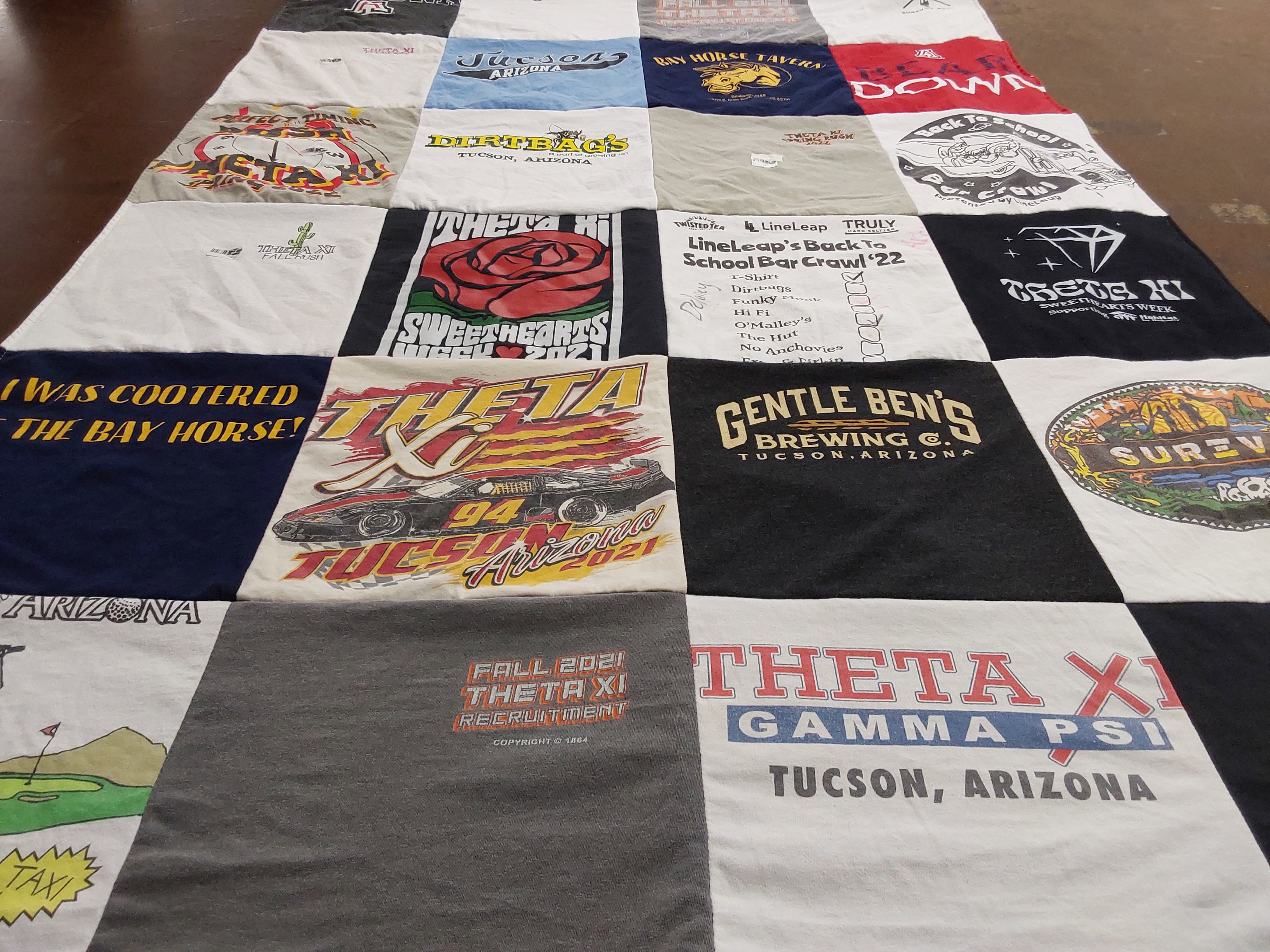 T-shirt quilt from tucson arizona by Lysa from CA
