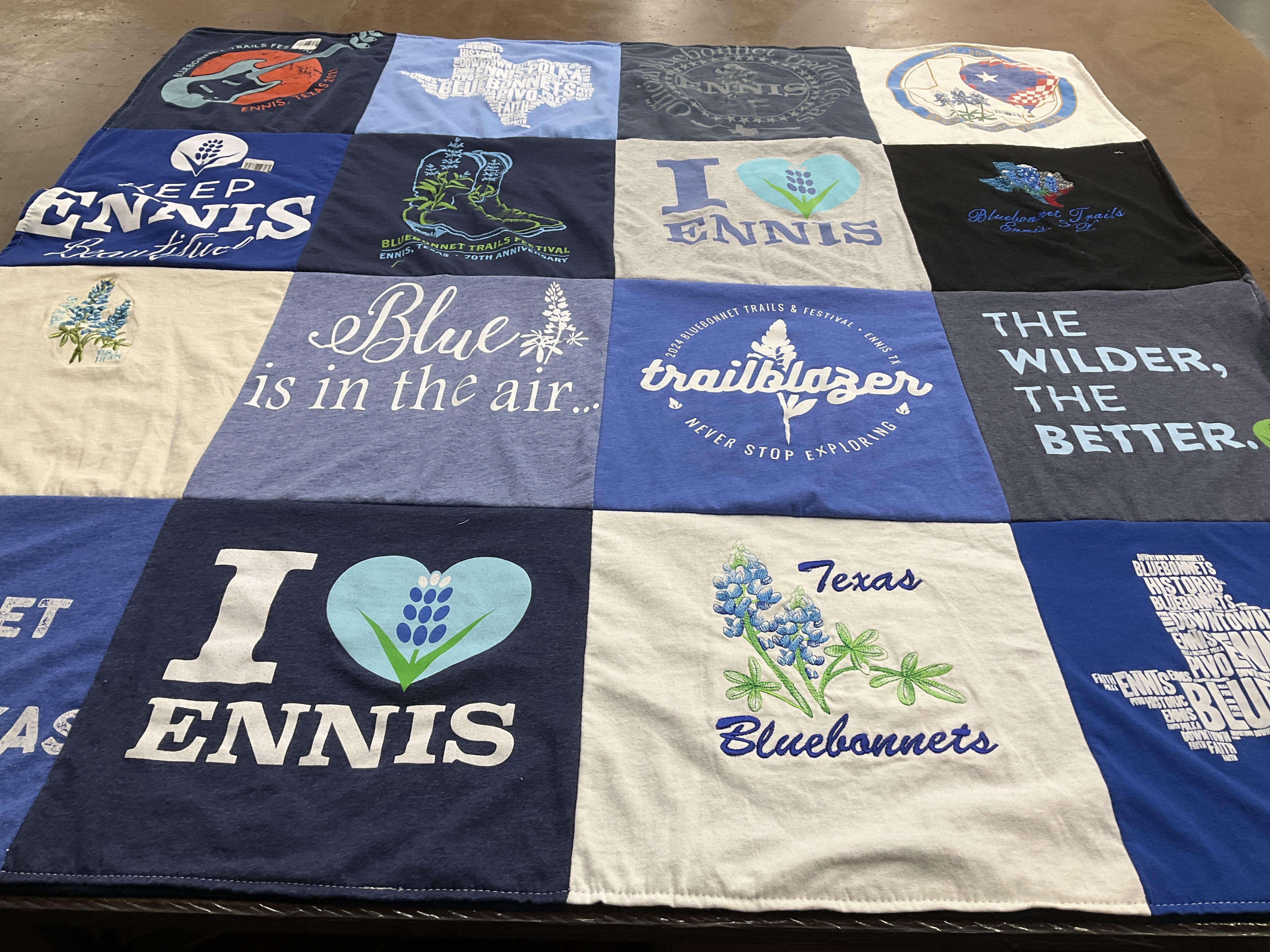 T-shirt quilt with nature, local culture themes by Alexandra from TX