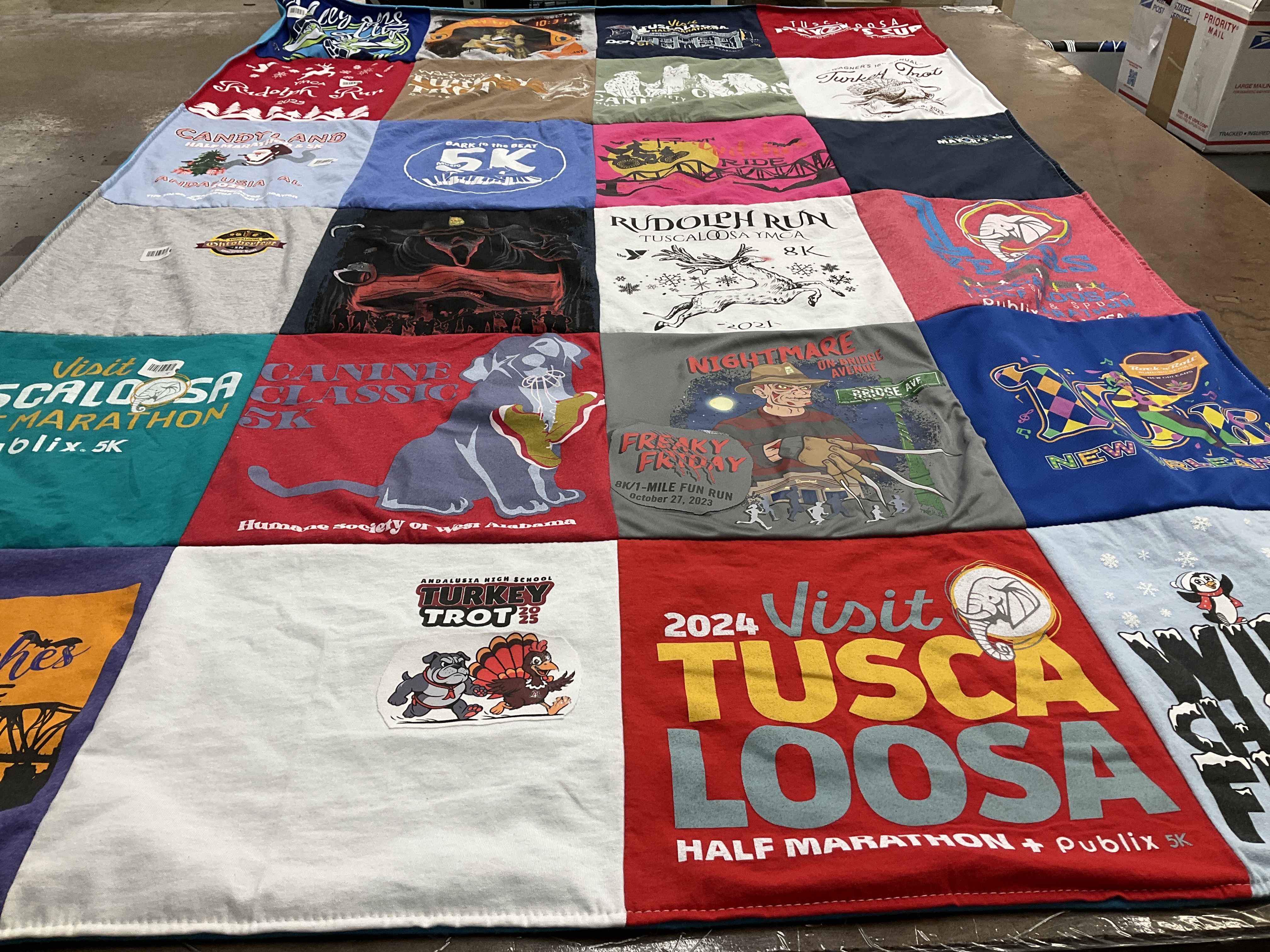 T-shirt quilt from andalusia high school by Lisa from AL