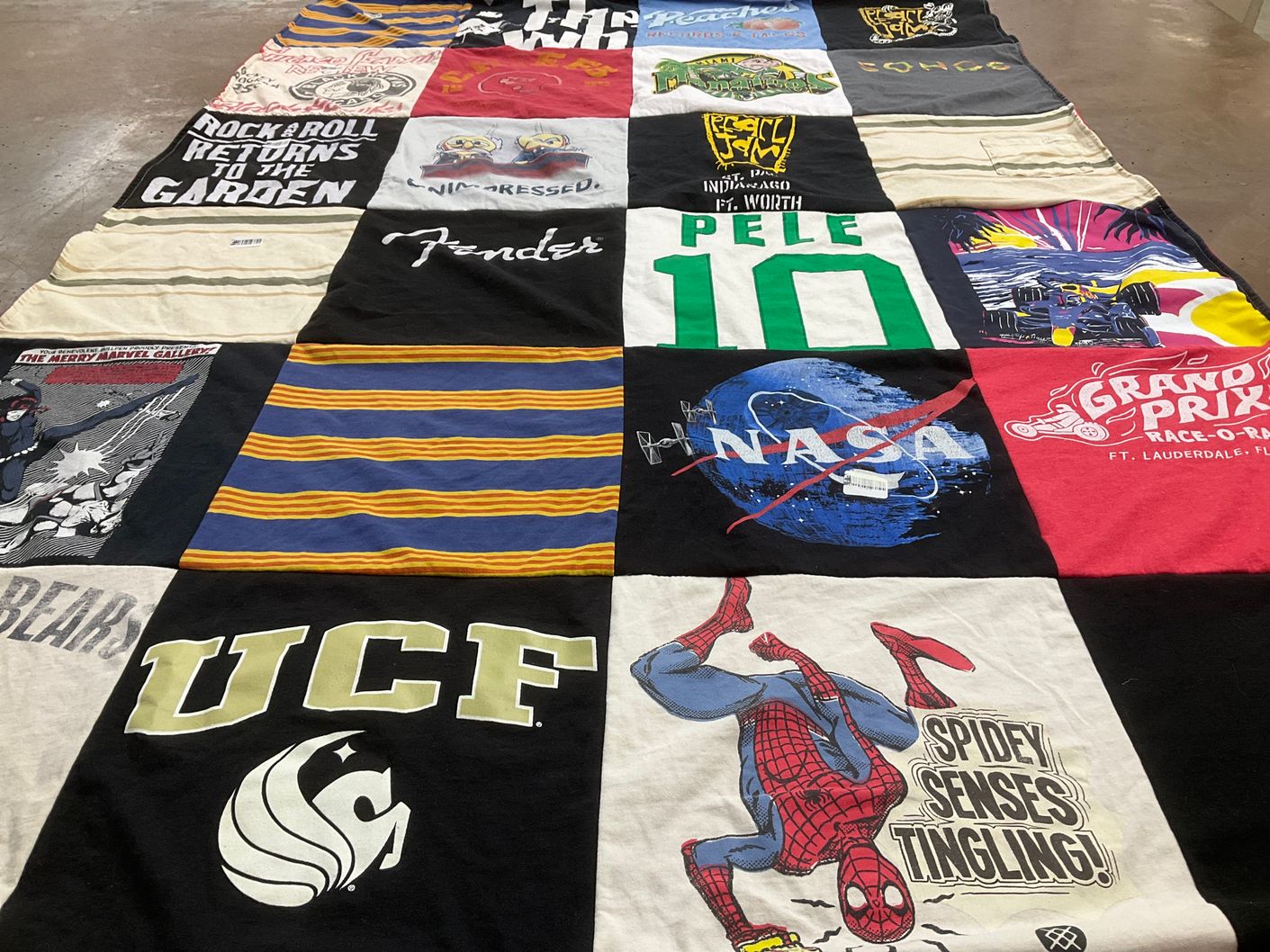 T-shirt quilt from university of central florida by Mark from NY