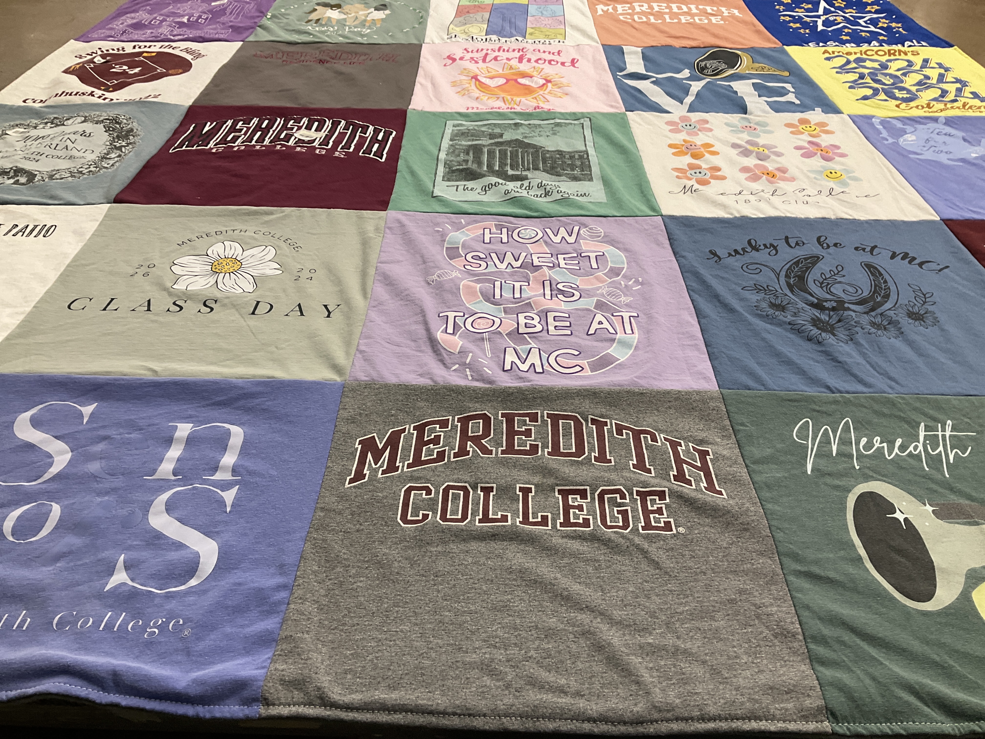 T-shirt quilt from meredith college by Melissa from NC