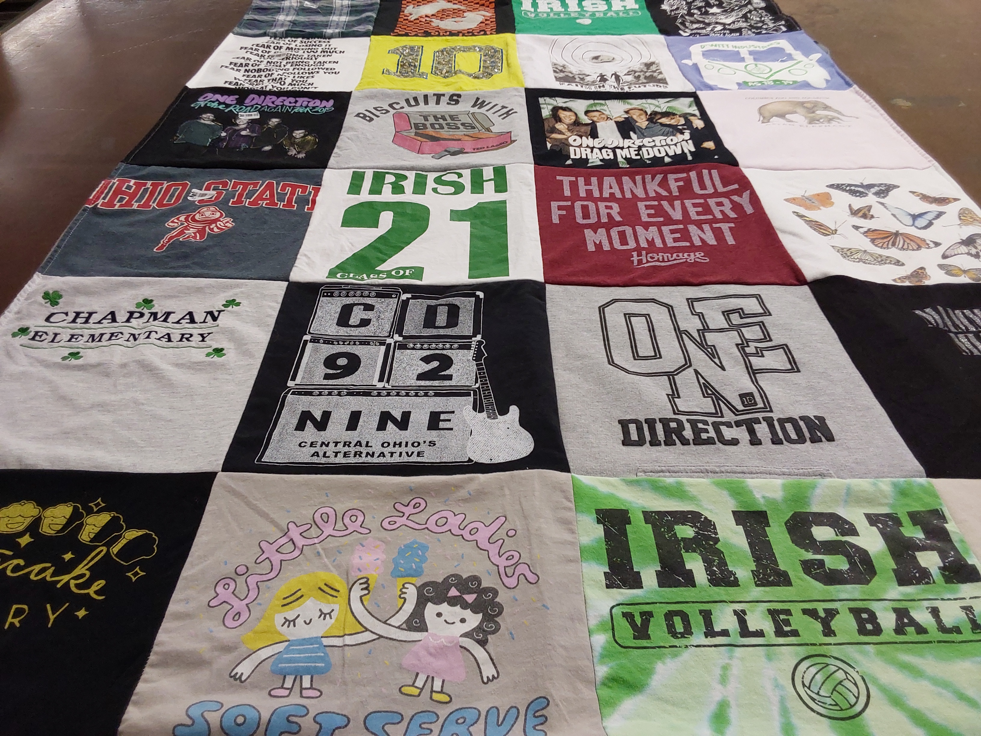 T-shirt quilt featuring ohio state university volleyball by Joanne from OH