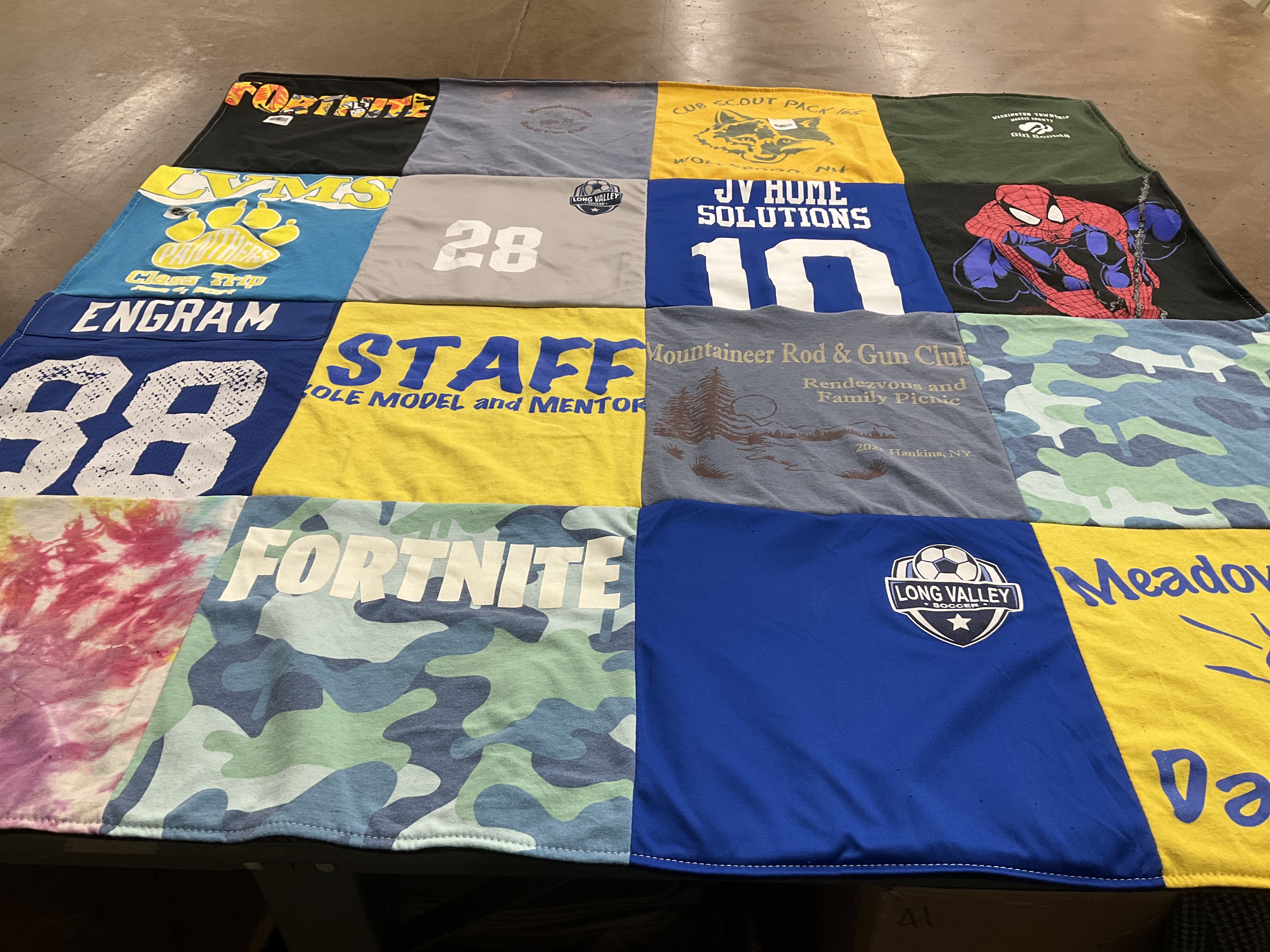 T-shirt quilt featuring long valley soccer by Kathy from NJ
